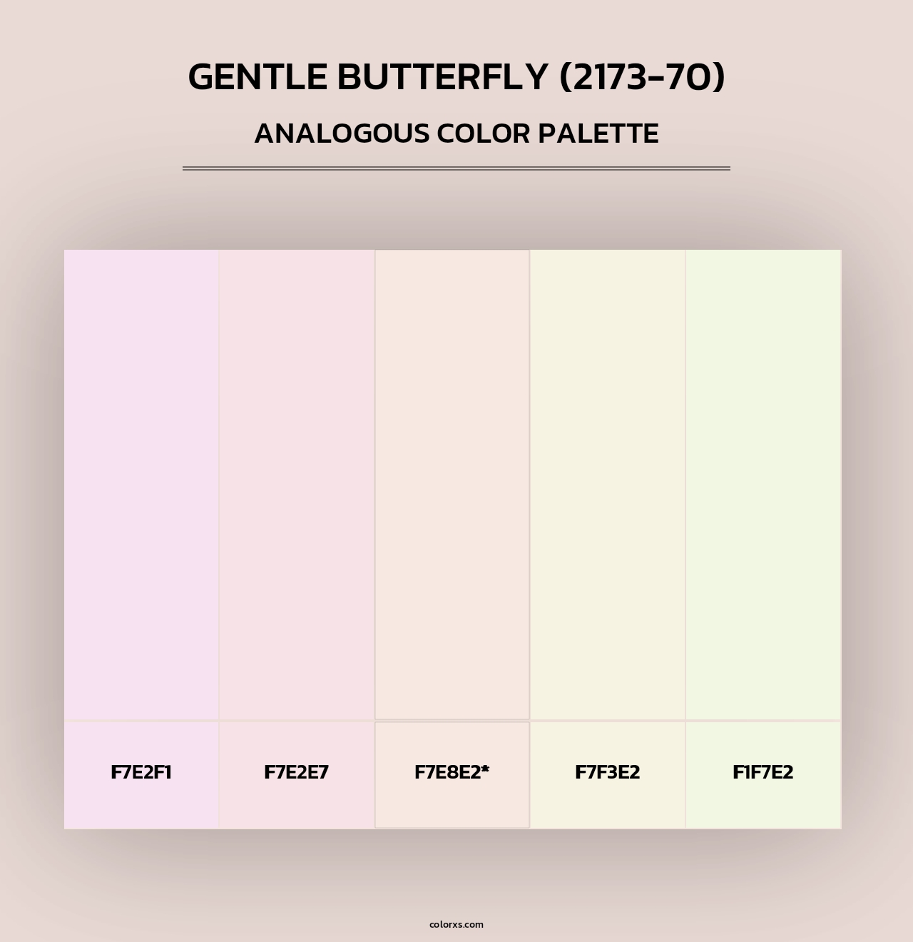 Gentle Butterfly (2173-70) - Analogous Color Palette