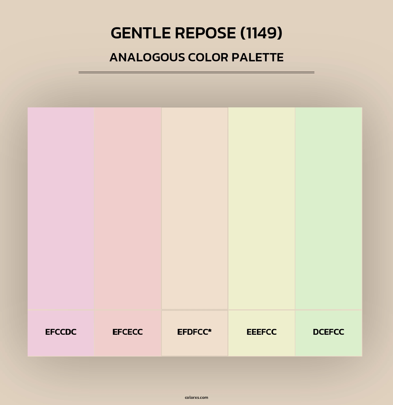 Gentle Repose (1149) - Analogous Color Palette