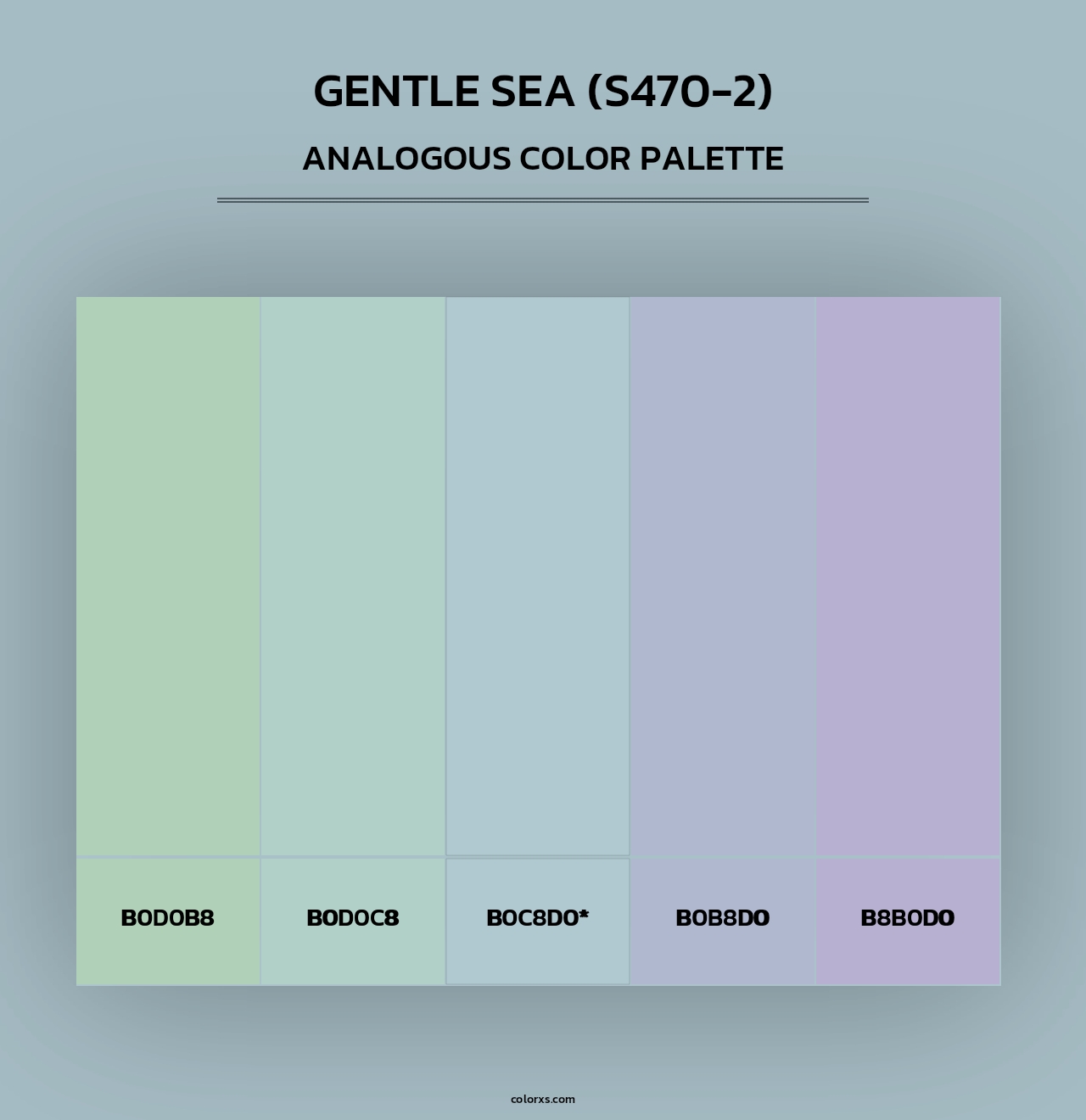 Gentle Sea (S470-2) - Analogous Color Palette