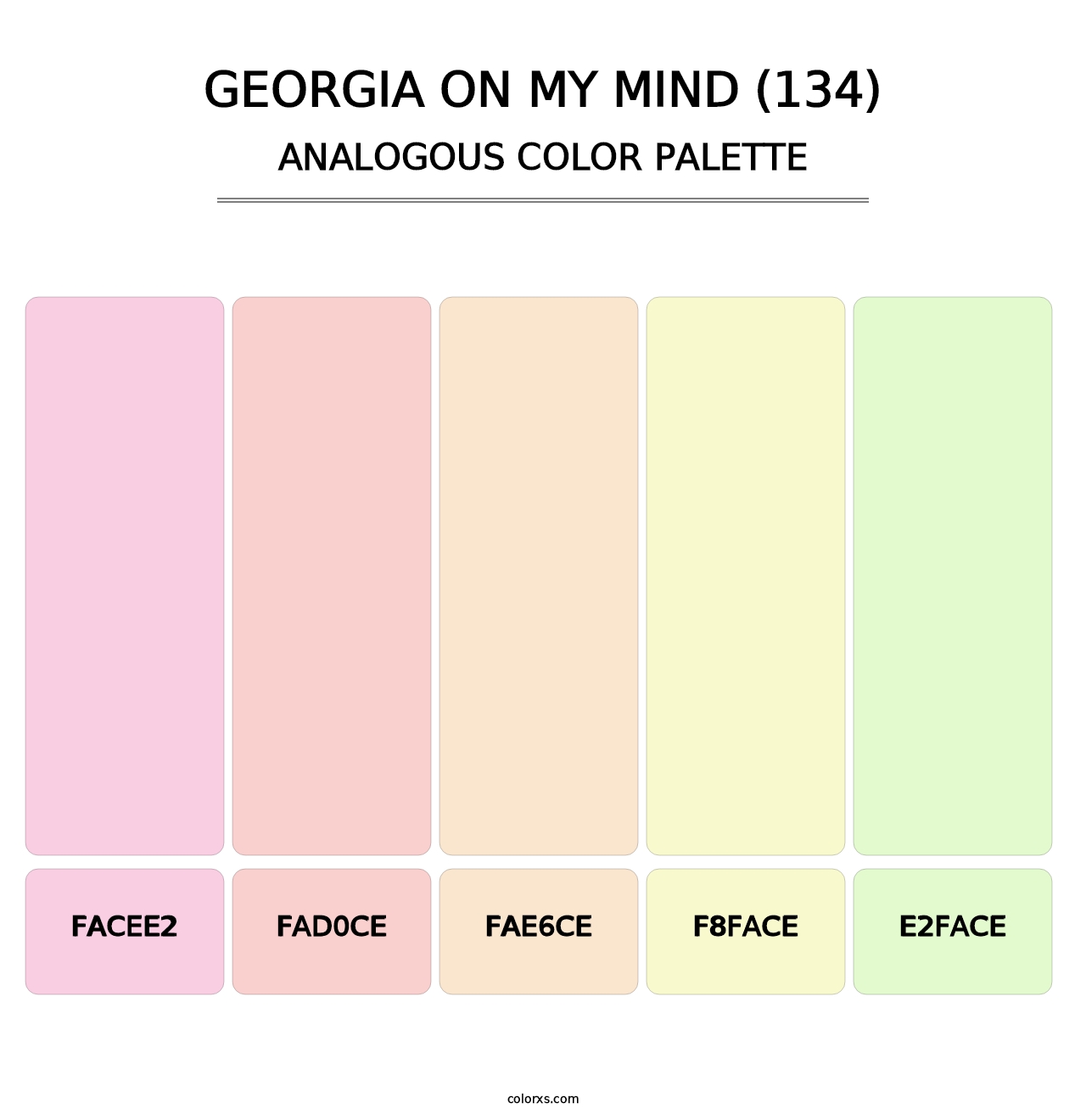 Georgia On My Mind (134) - Analogous Color Palette