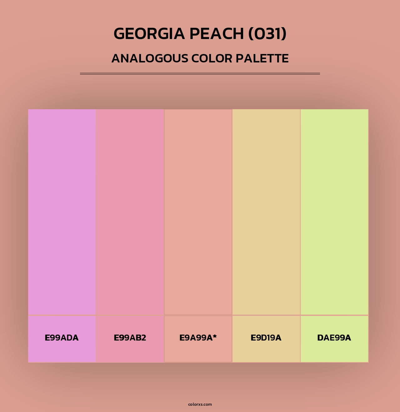 Georgia Peach (031) - Analogous Color Palette