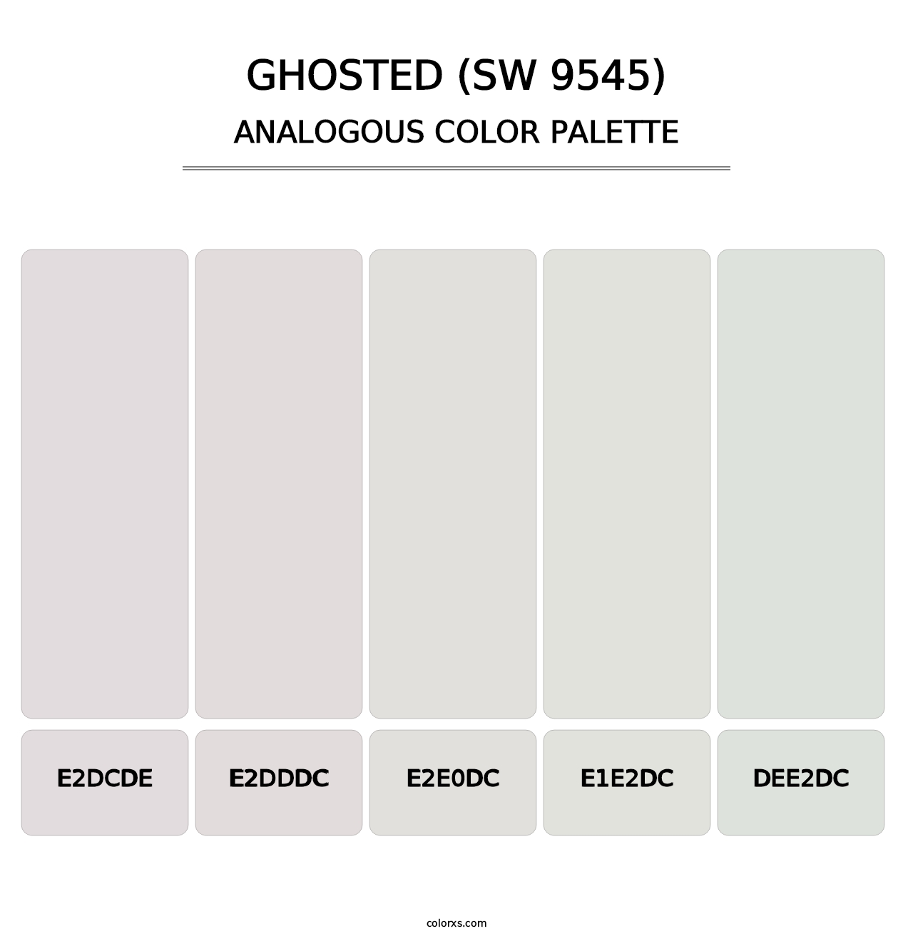 Ghosted (SW 9545) - Analogous Color Palette