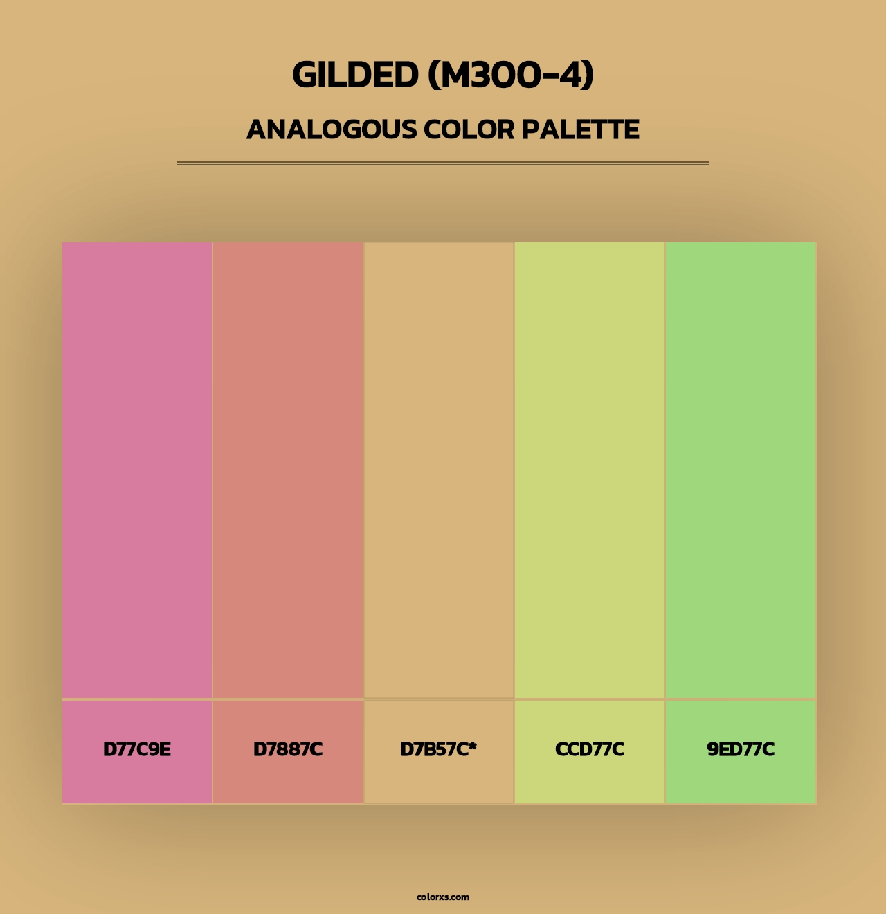 Gilded (M300-4) - Analogous Color Palette