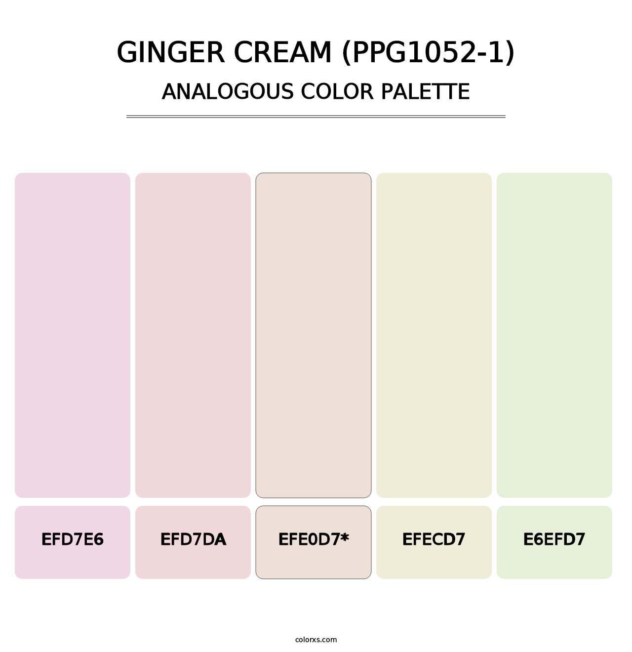 Ginger Cream (PPG1052-1) - Analogous Color Palette