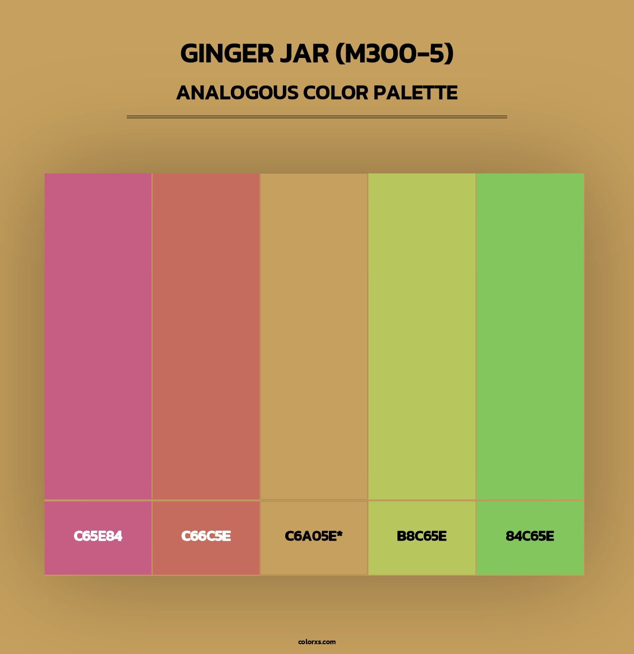 Ginger Jar (M300-5) - Analogous Color Palette
