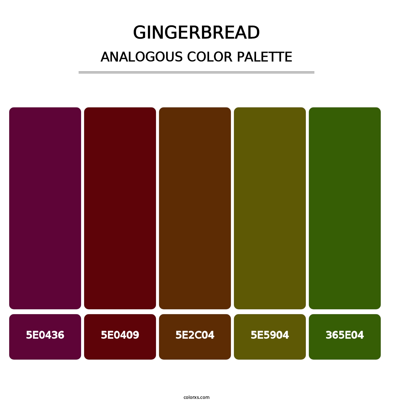 Gingerbread - Analogous Color Palette