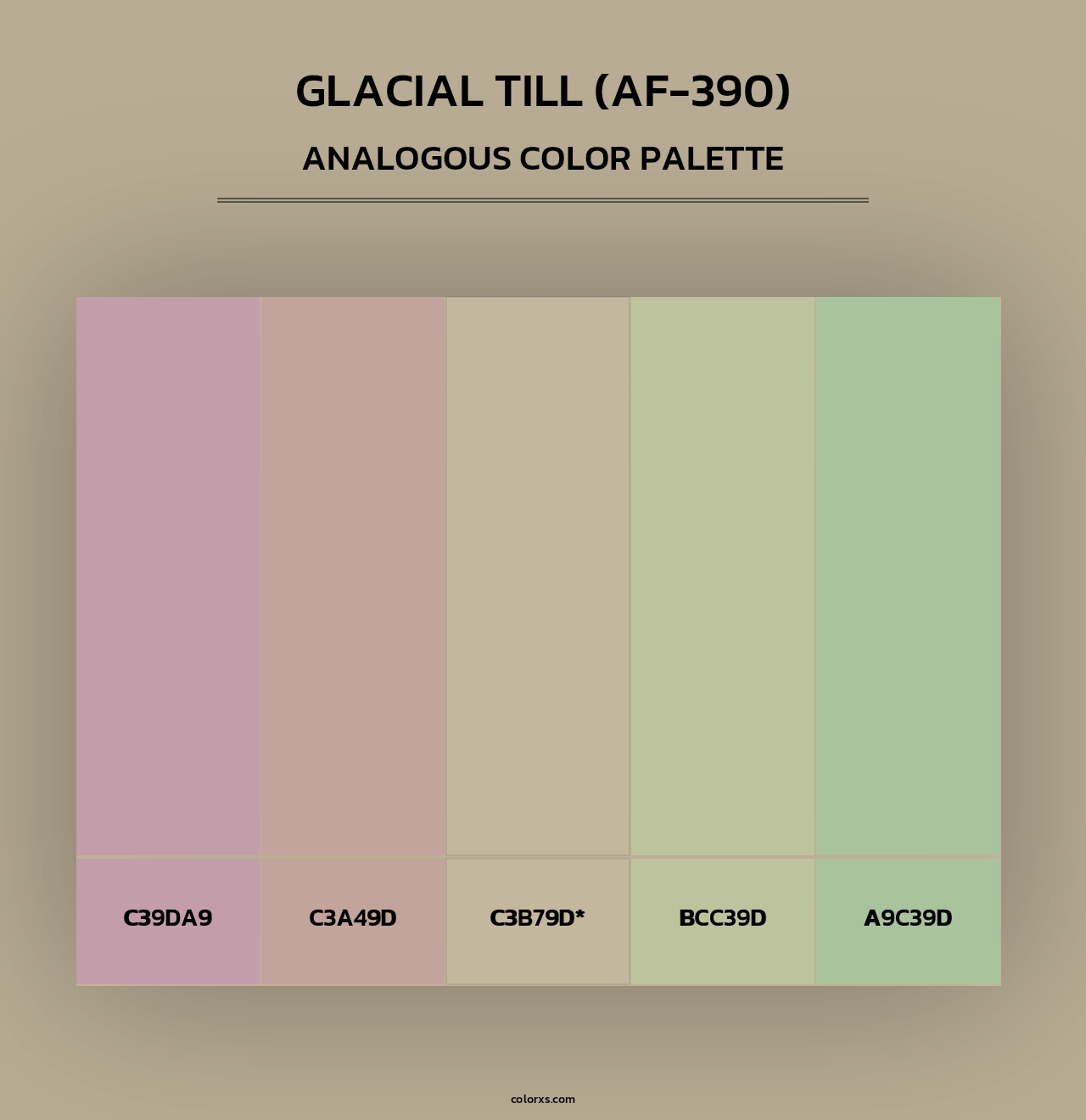 Glacial Till (AF-390) - Analogous Color Palette