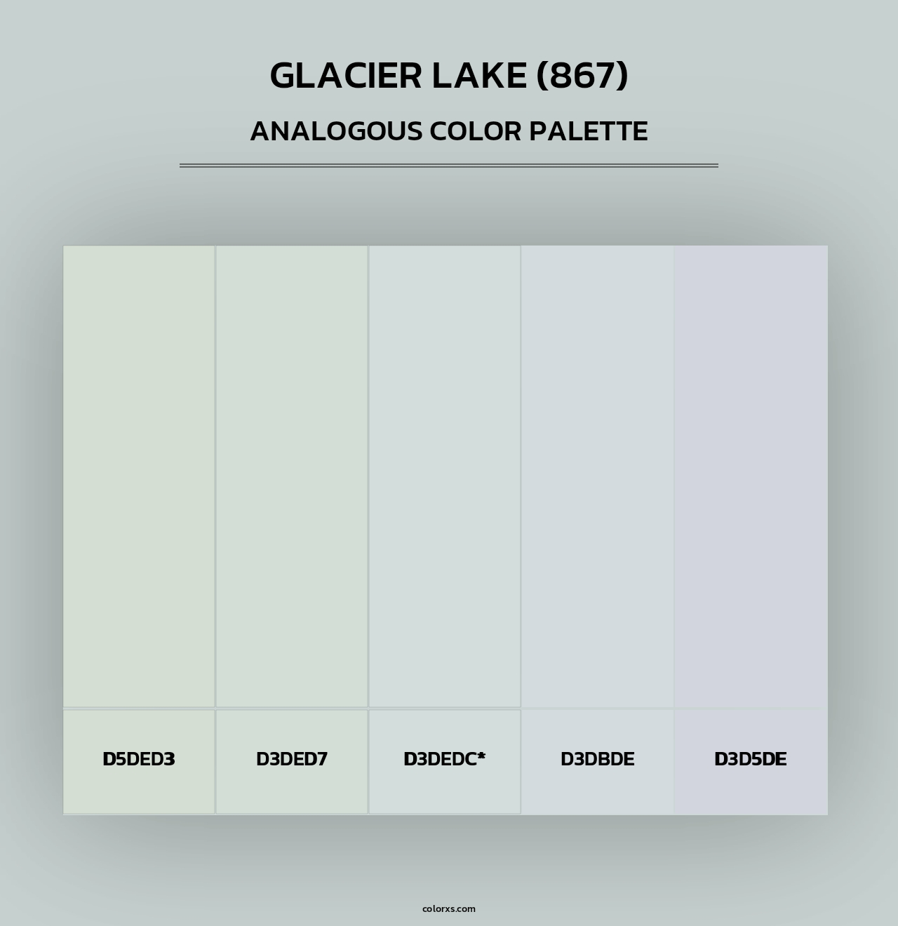 Glacier Lake (867) - Analogous Color Palette