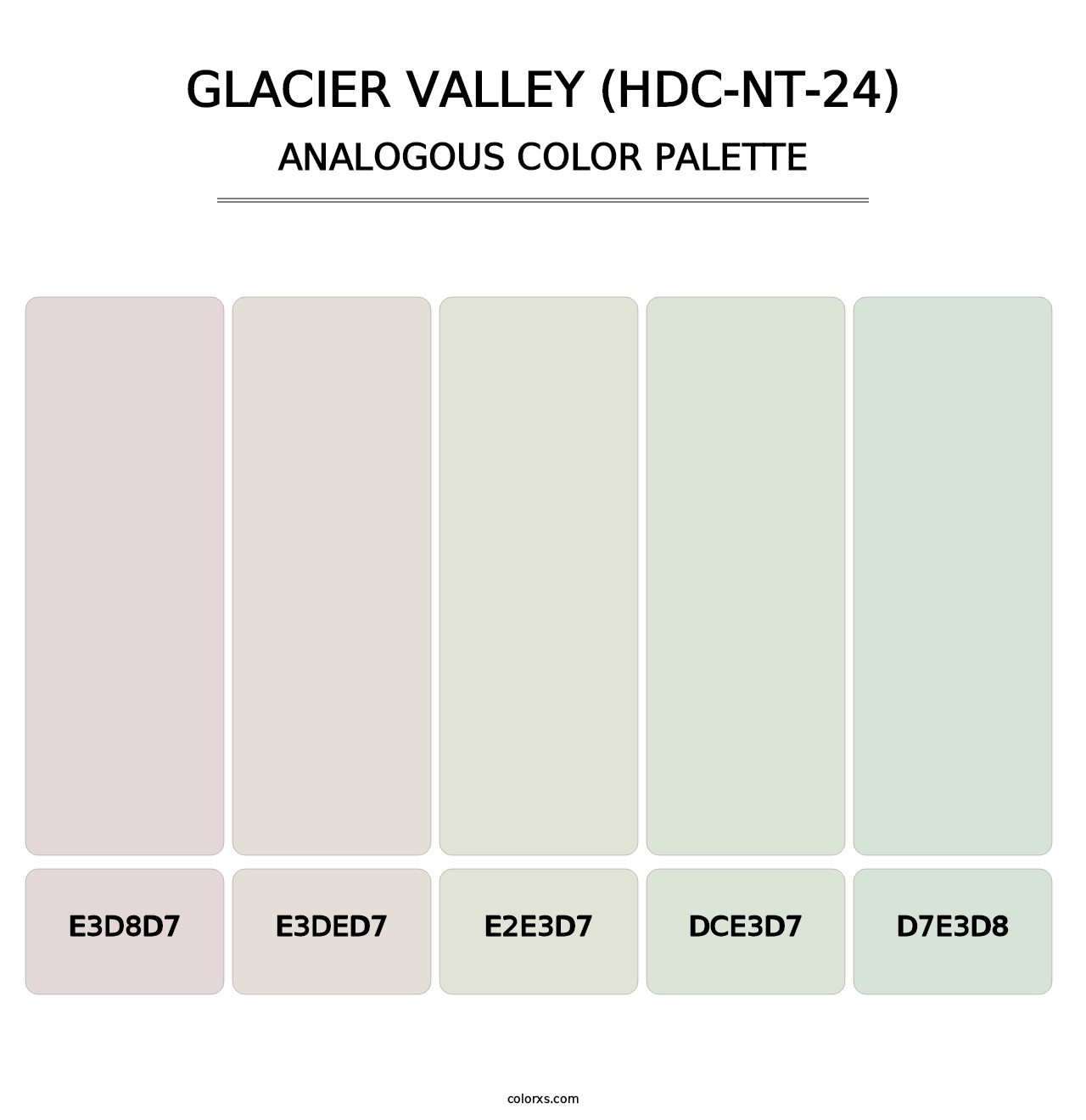 Glacier Valley (HDC-NT-24) - Analogous Color Palette