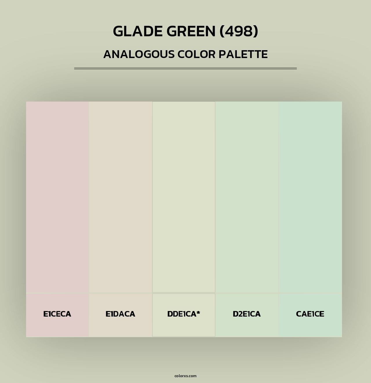 Glade Green (498) - Analogous Color Palette