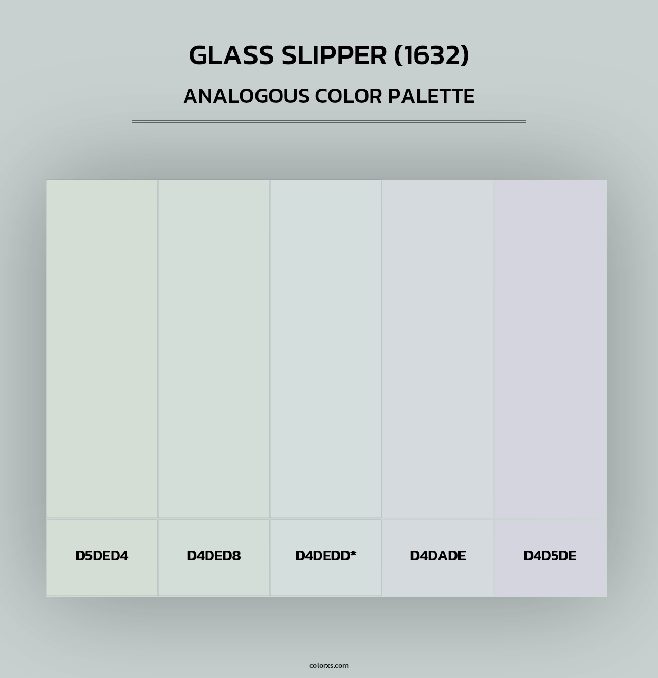 Glass Slipper (1632) - Analogous Color Palette