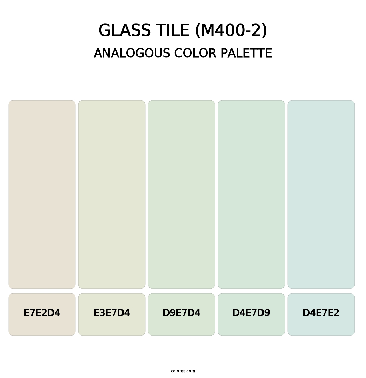 Glass Tile (M400-2) - Analogous Color Palette