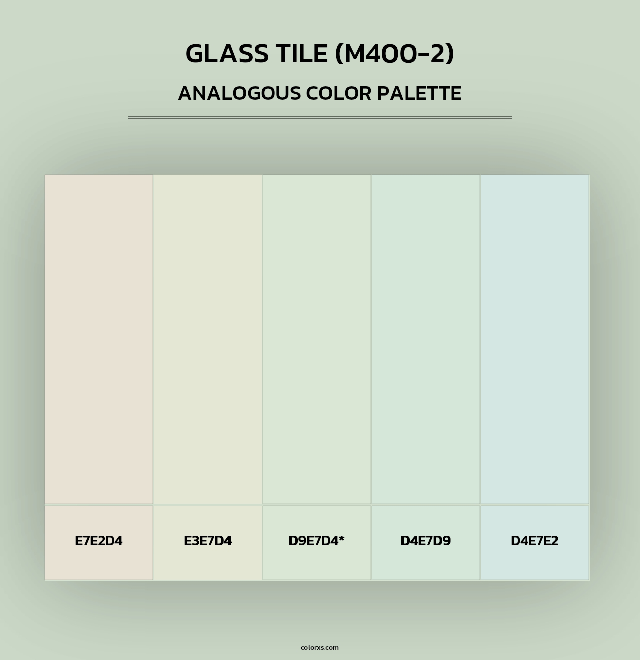 Glass Tile (M400-2) - Analogous Color Palette