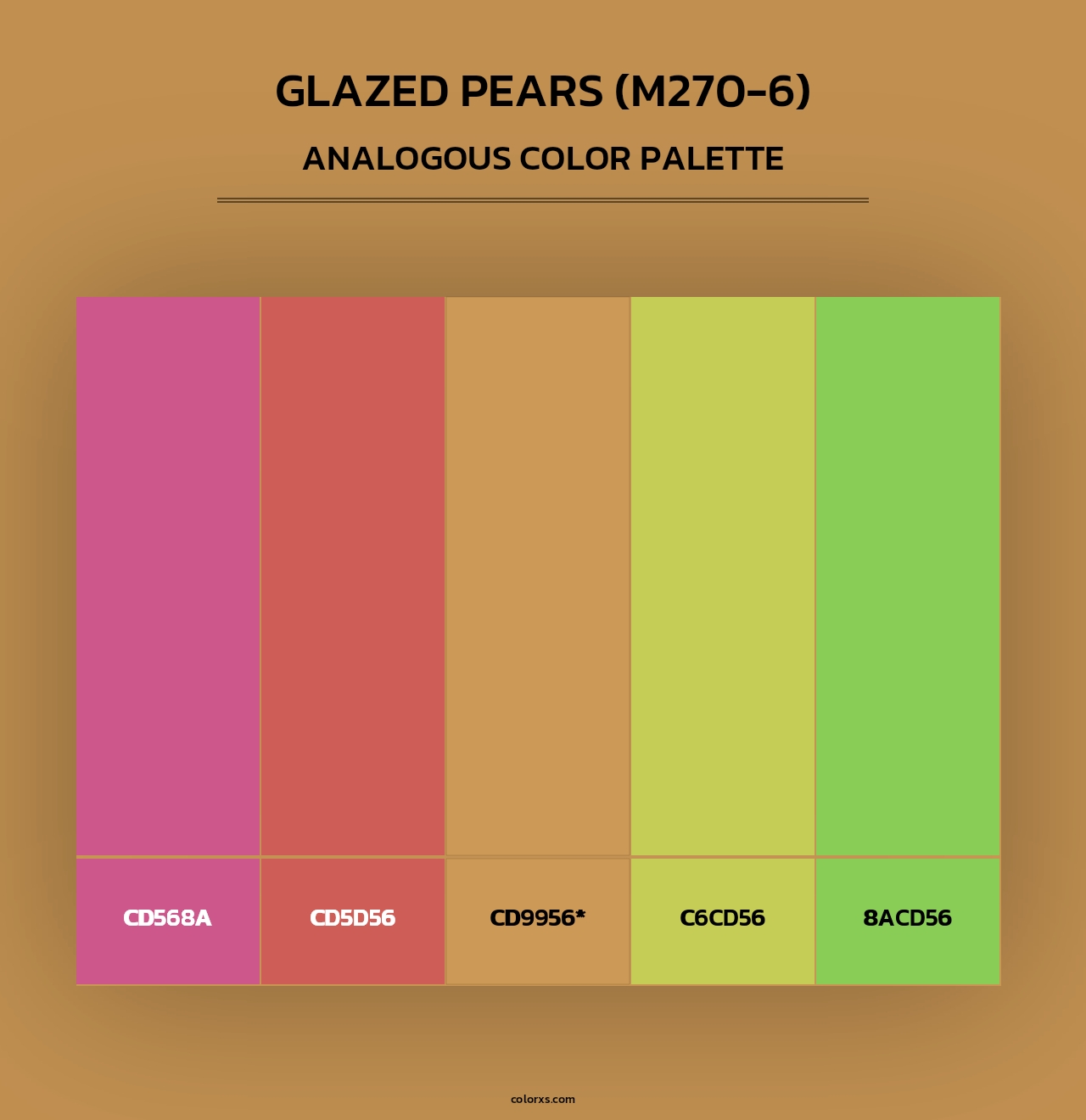 Glazed Pears (M270-6) - Analogous Color Palette