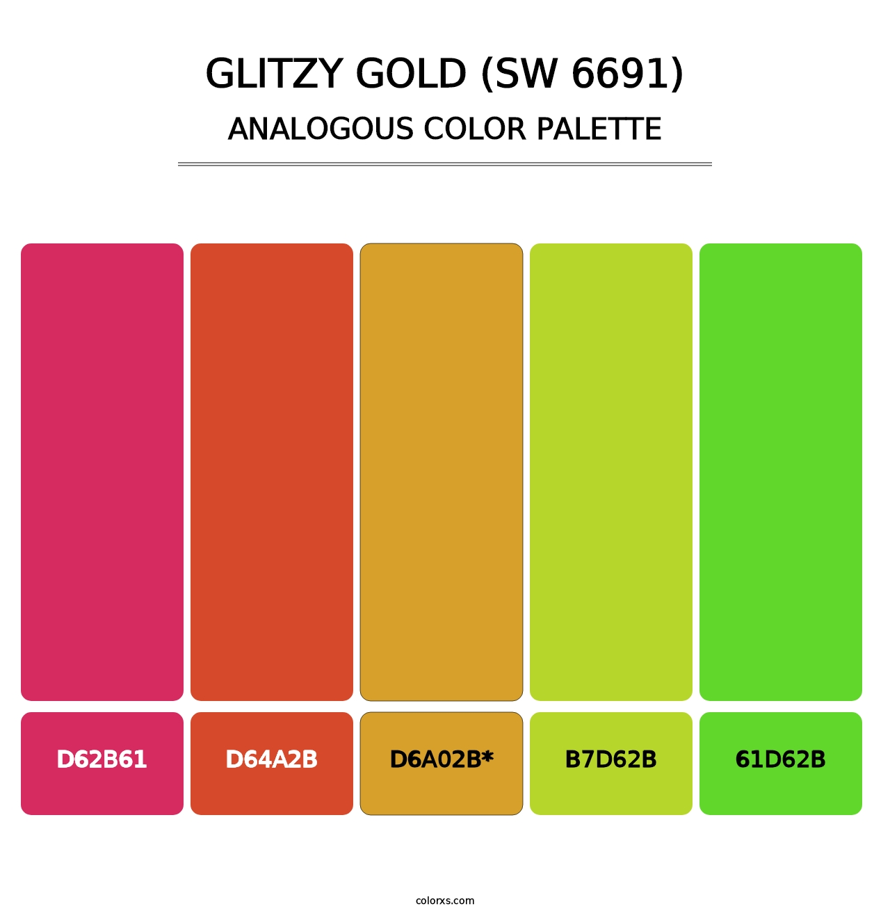 Glitzy Gold (SW 6691) - Analogous Color Palette
