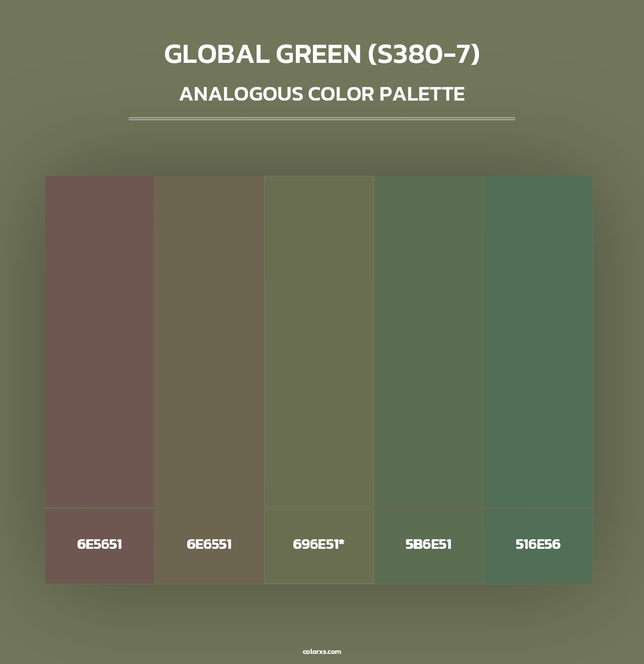 Global Green (S380-7) - Analogous Color Palette