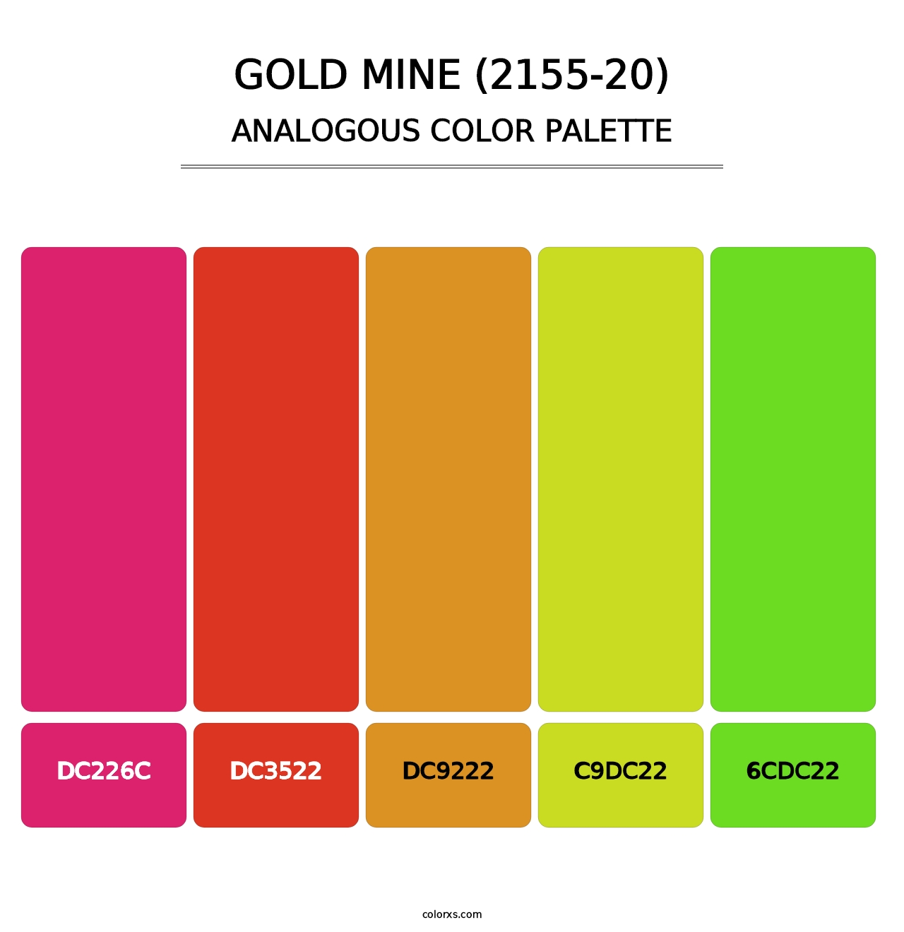 Gold Mine (2155-20) - Analogous Color Palette