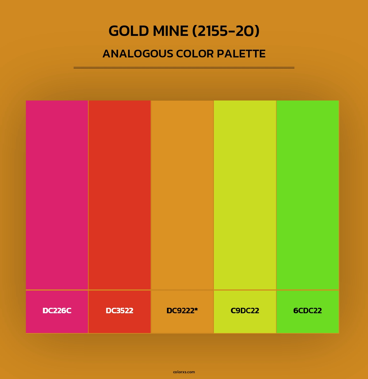 Gold Mine (2155-20) - Analogous Color Palette