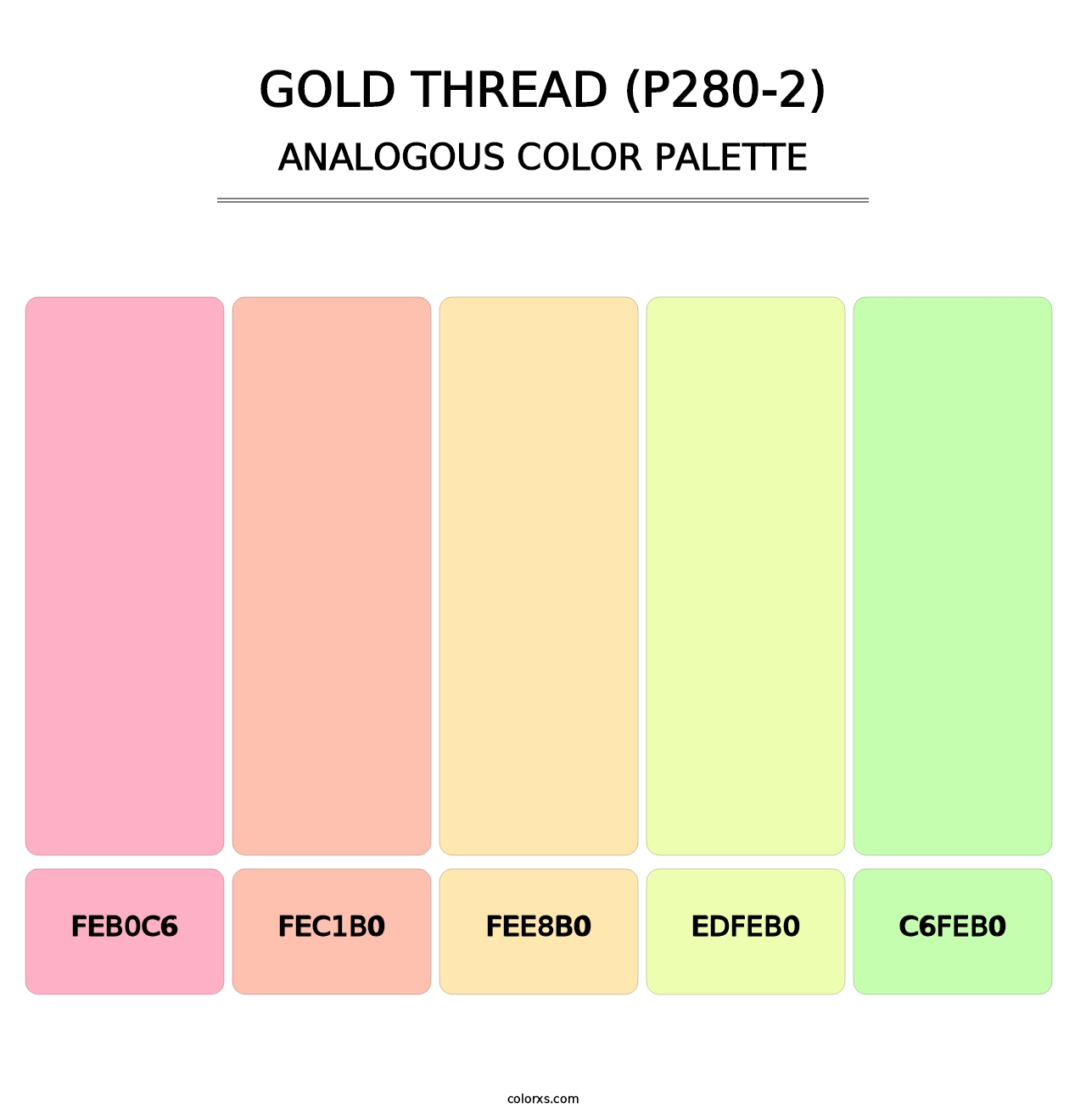 Gold Thread (P280-2) - Analogous Color Palette