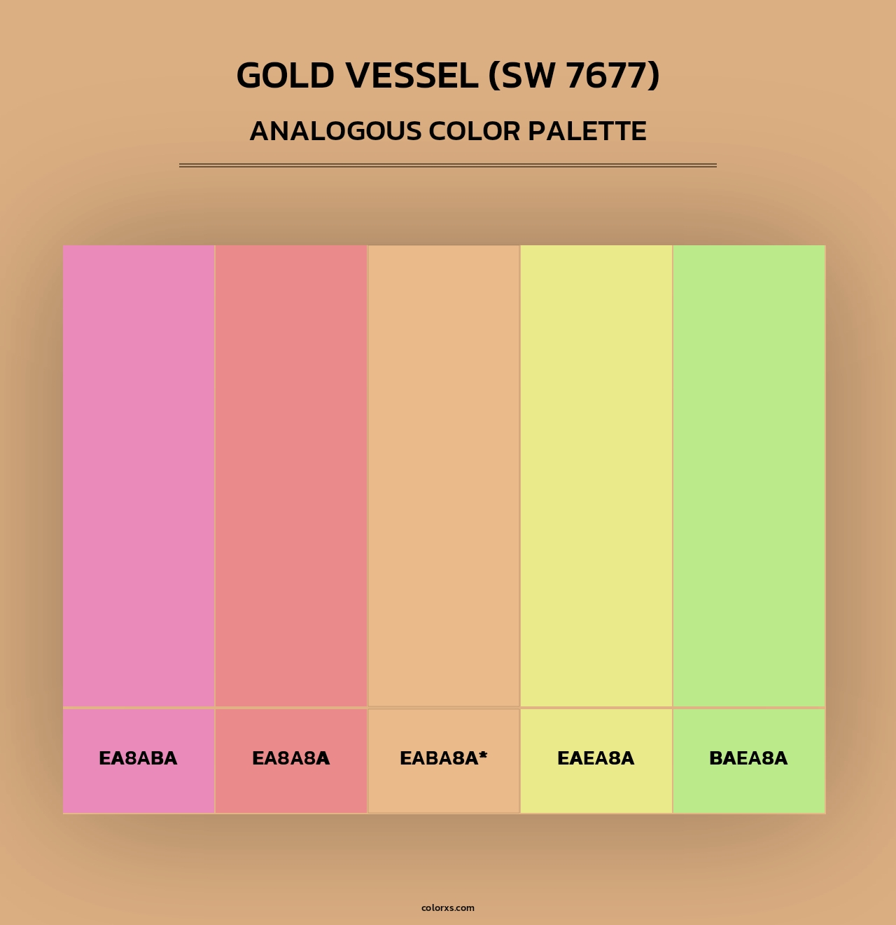 Gold Vessel (SW 7677) - Analogous Color Palette