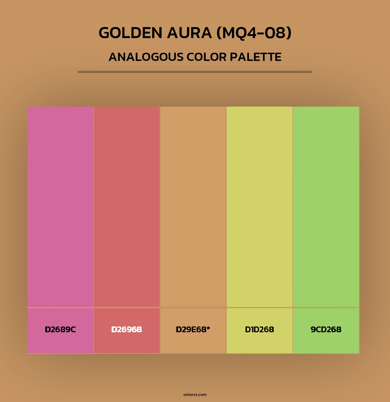 Golden Aura (MQ4-08) - Analogous Color Palette