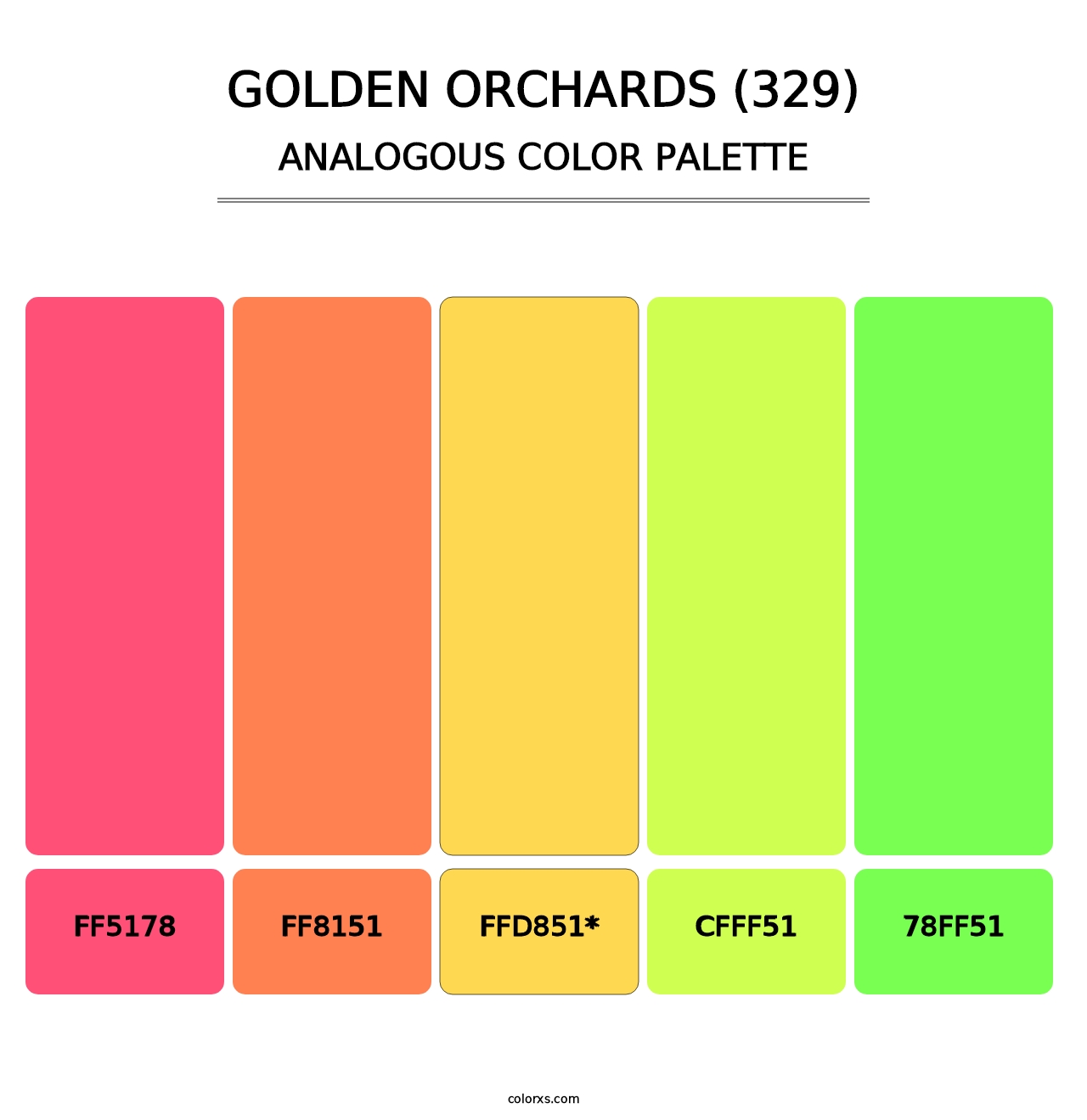 Golden Orchards (329) - Analogous Color Palette