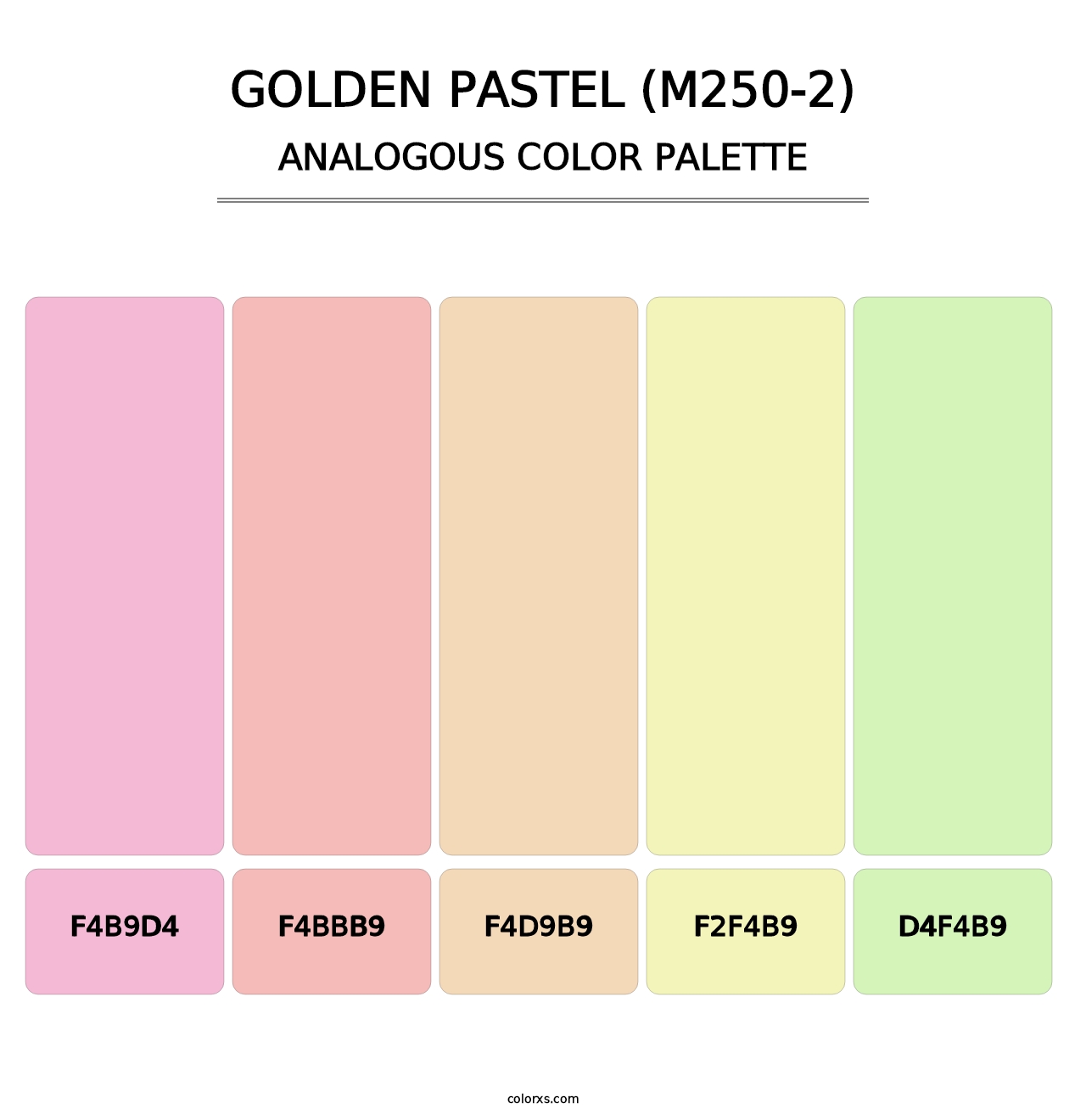 Golden Pastel (M250-2) - Analogous Color Palette