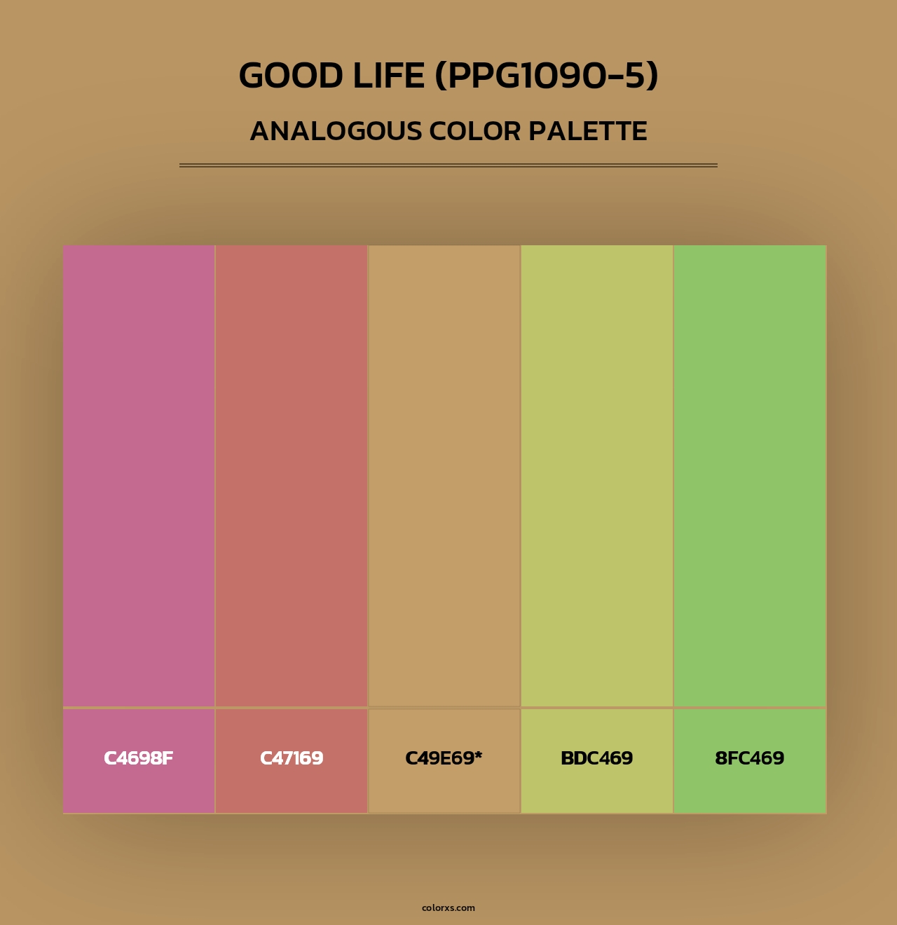 Good Life (PPG1090-5) - Analogous Color Palette