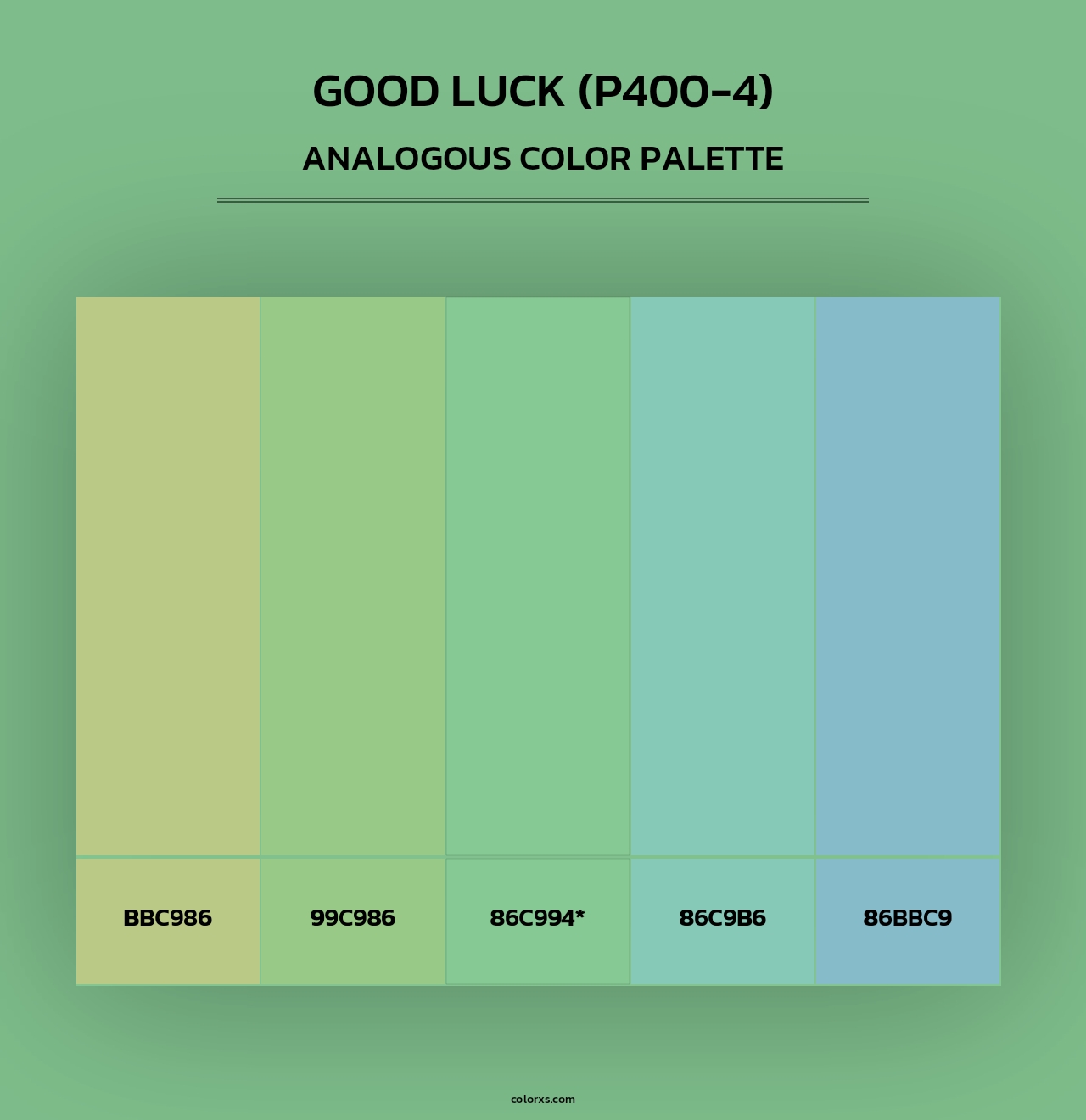 Good Luck (P400-4) - Analogous Color Palette