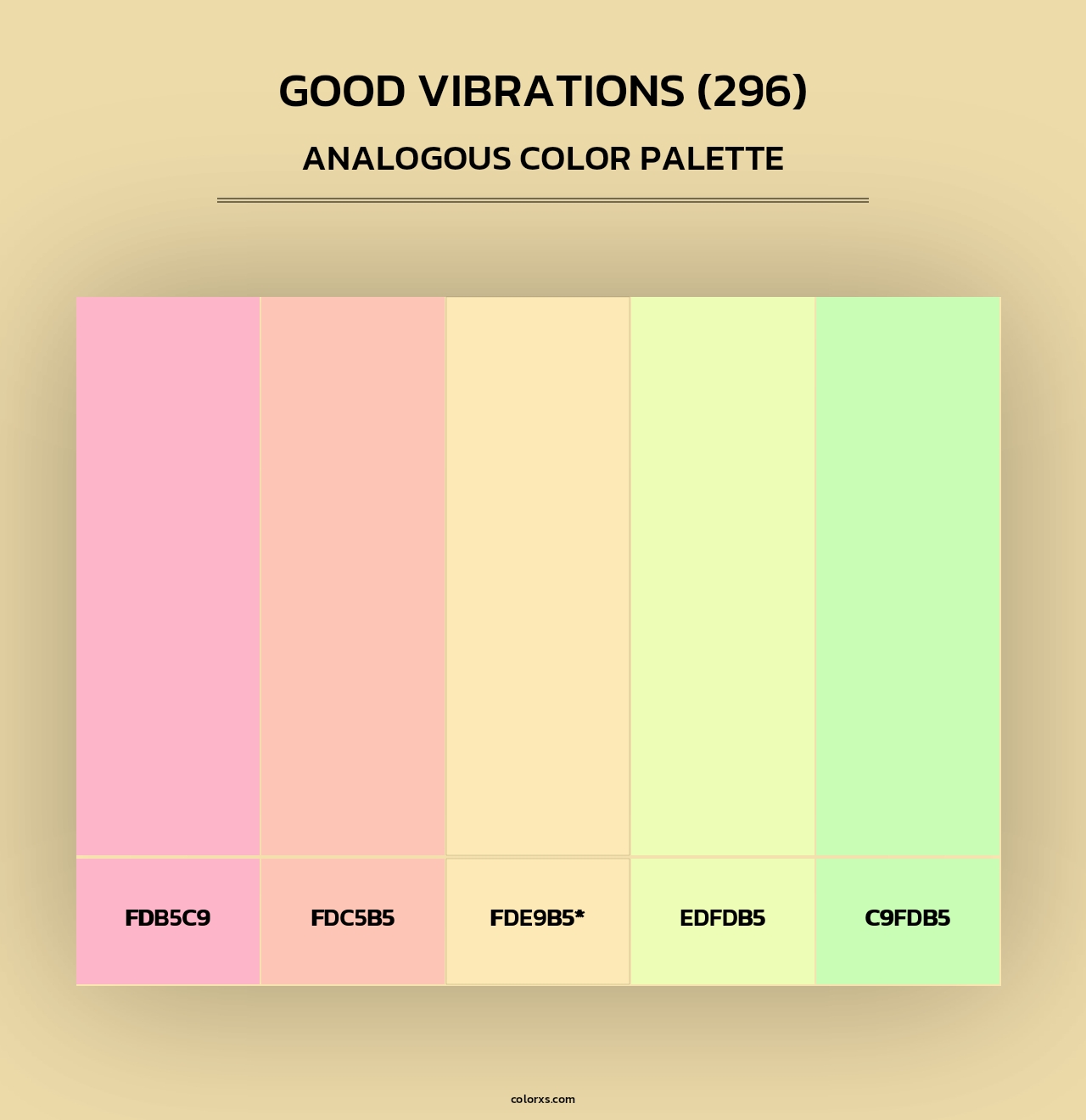 Good Vibrations (296) - Analogous Color Palette