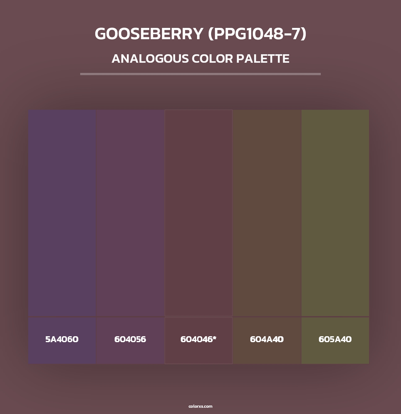 Gooseberry (PPG1048-7) - Analogous Color Palette