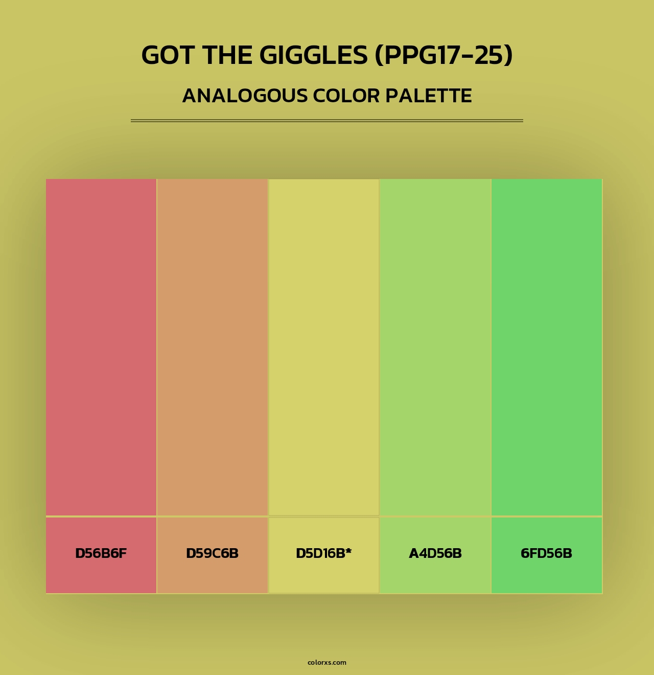Got The Giggles (PPG17-25) - Analogous Color Palette