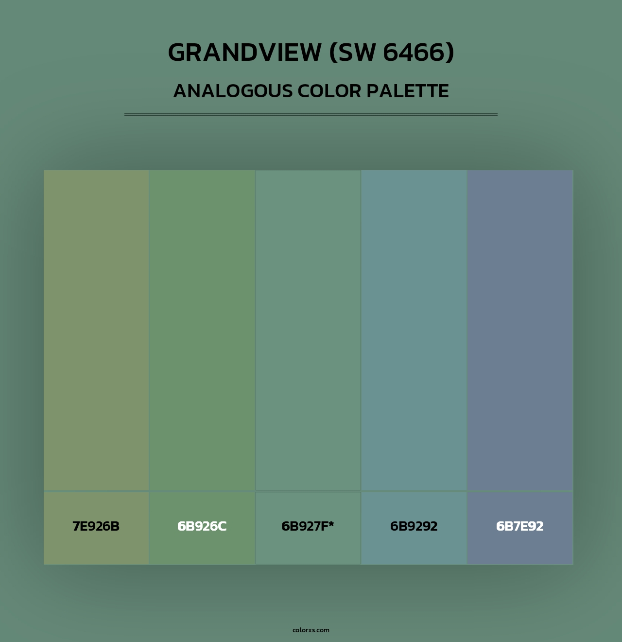 Grandview (SW 6466) - Analogous Color Palette