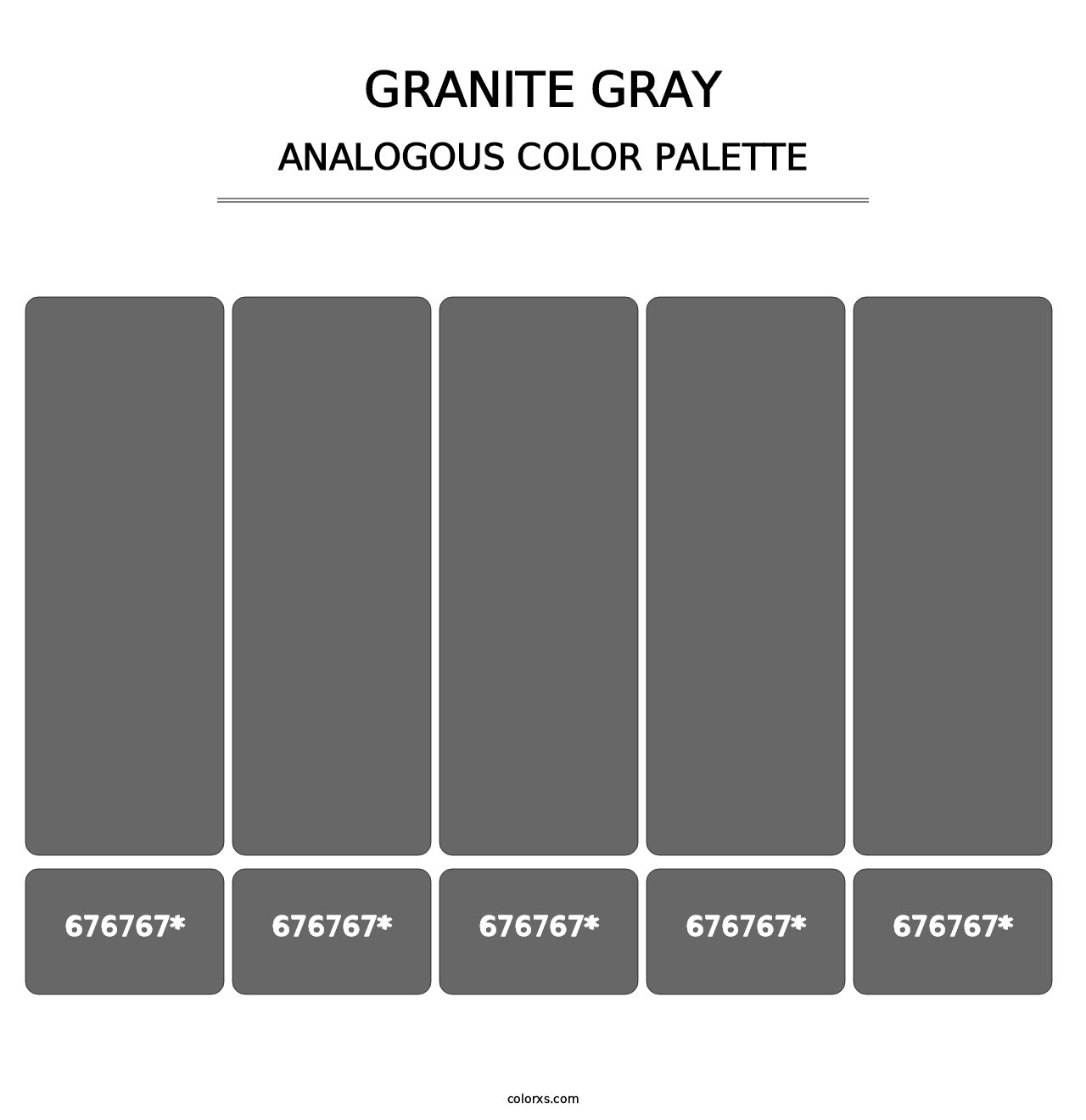 Granite Gray - Analogous Color Palette