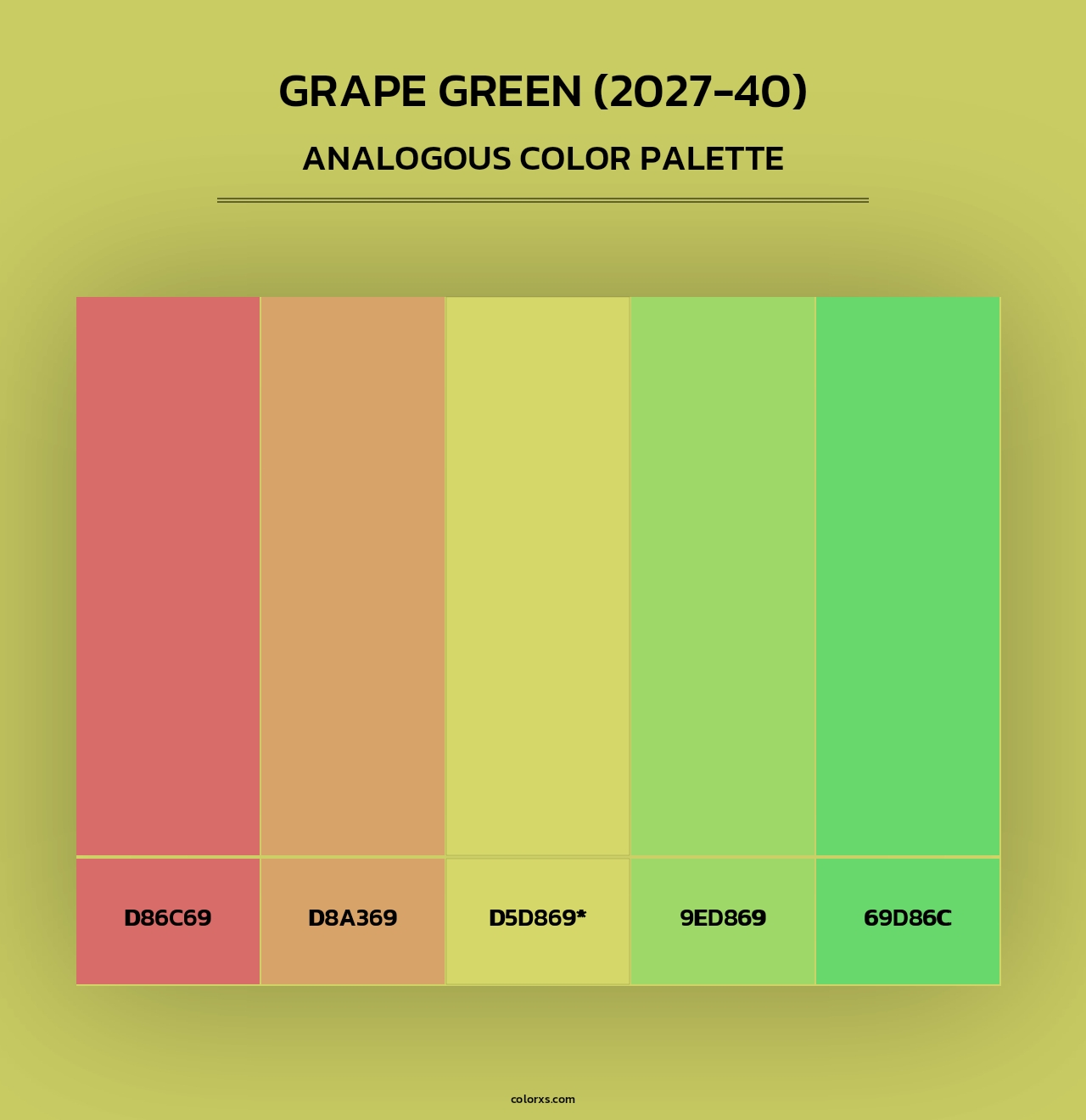 Grape Green (2027-40) - Analogous Color Palette