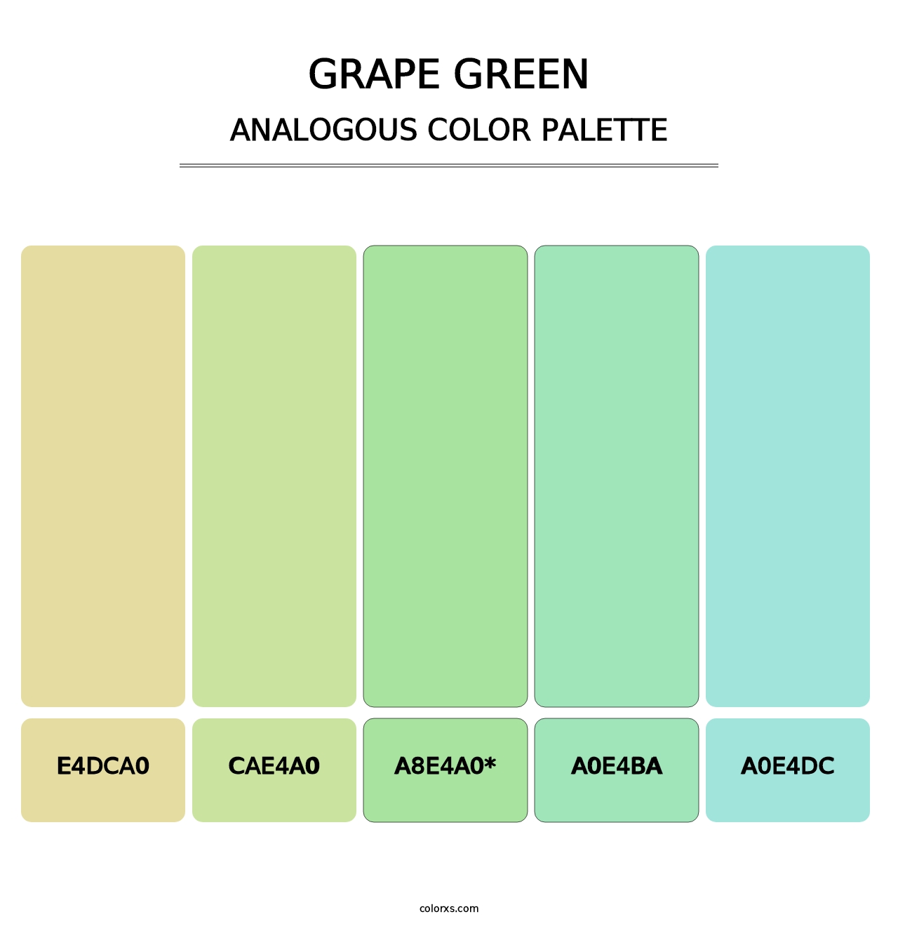 Grape Green - Analogous Color Palette