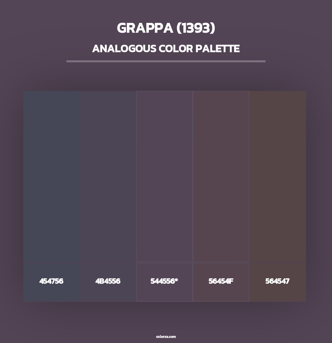 Grappa (1393) - Analogous Color Palette