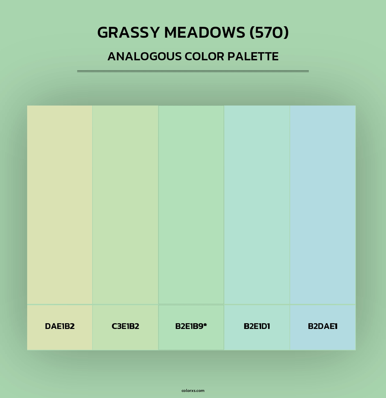Grassy Meadows (570) - Analogous Color Palette