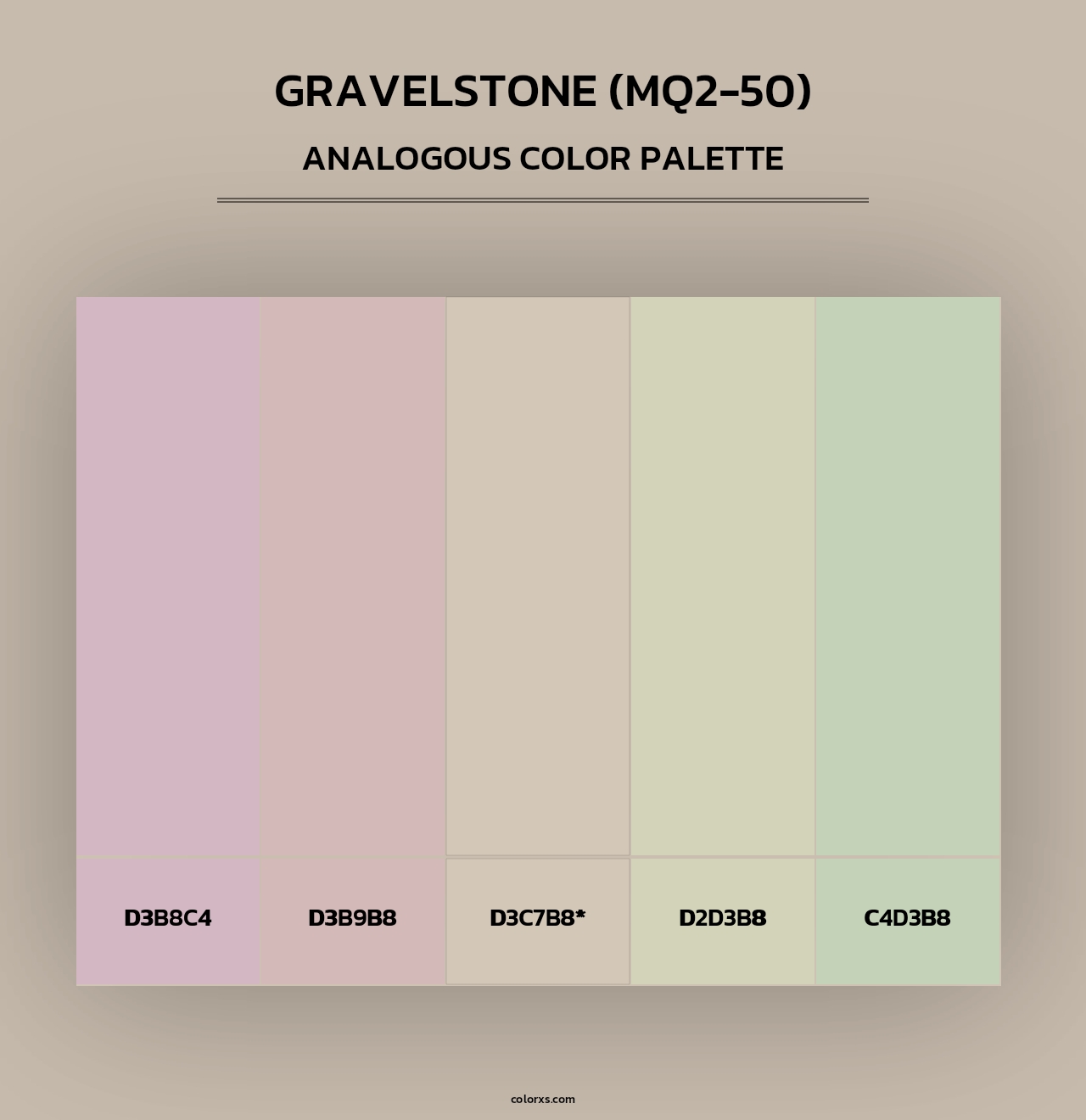 Gravelstone (MQ2-50) - Analogous Color Palette