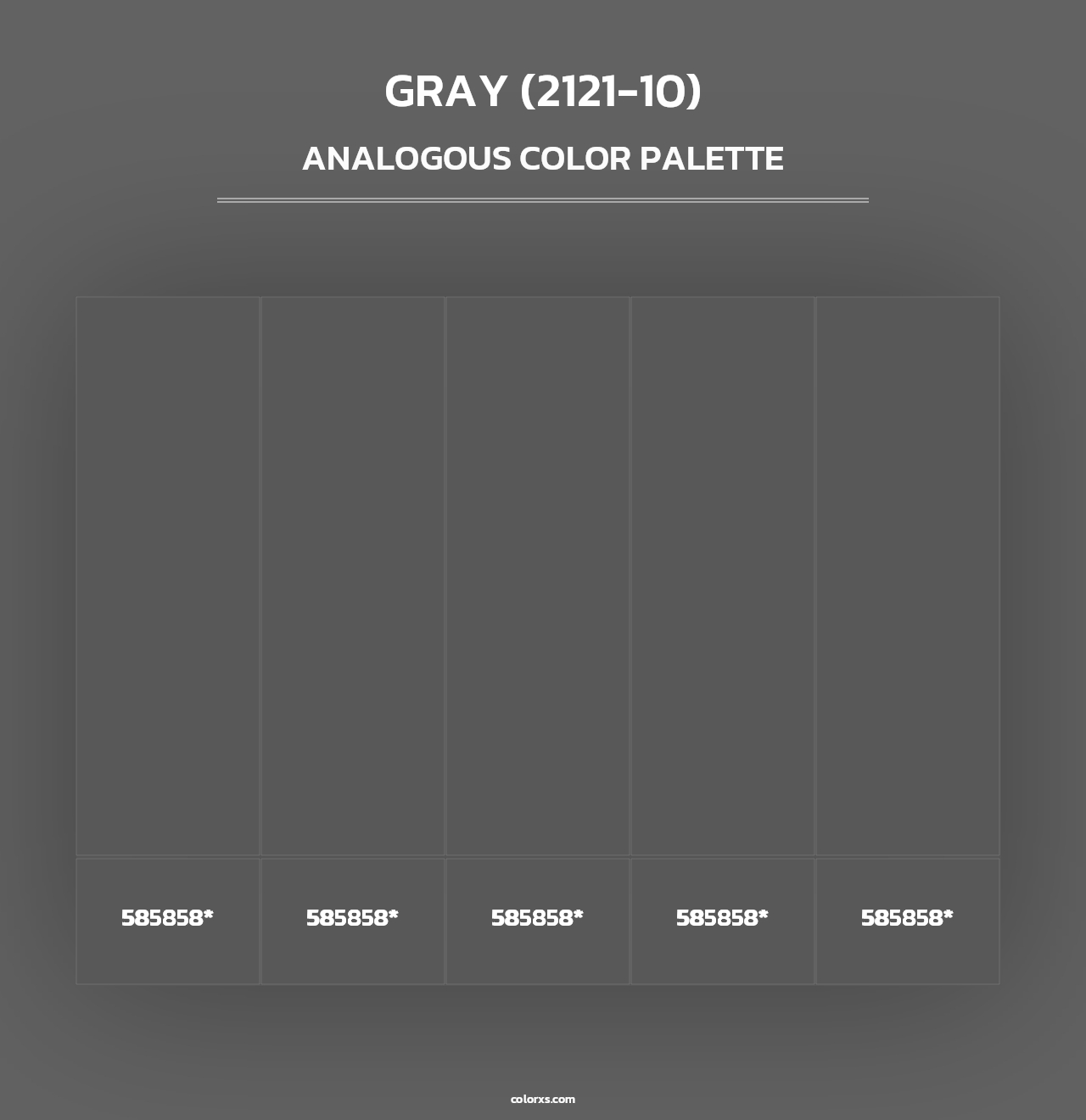 Gray (2121-10) - Analogous Color Palette