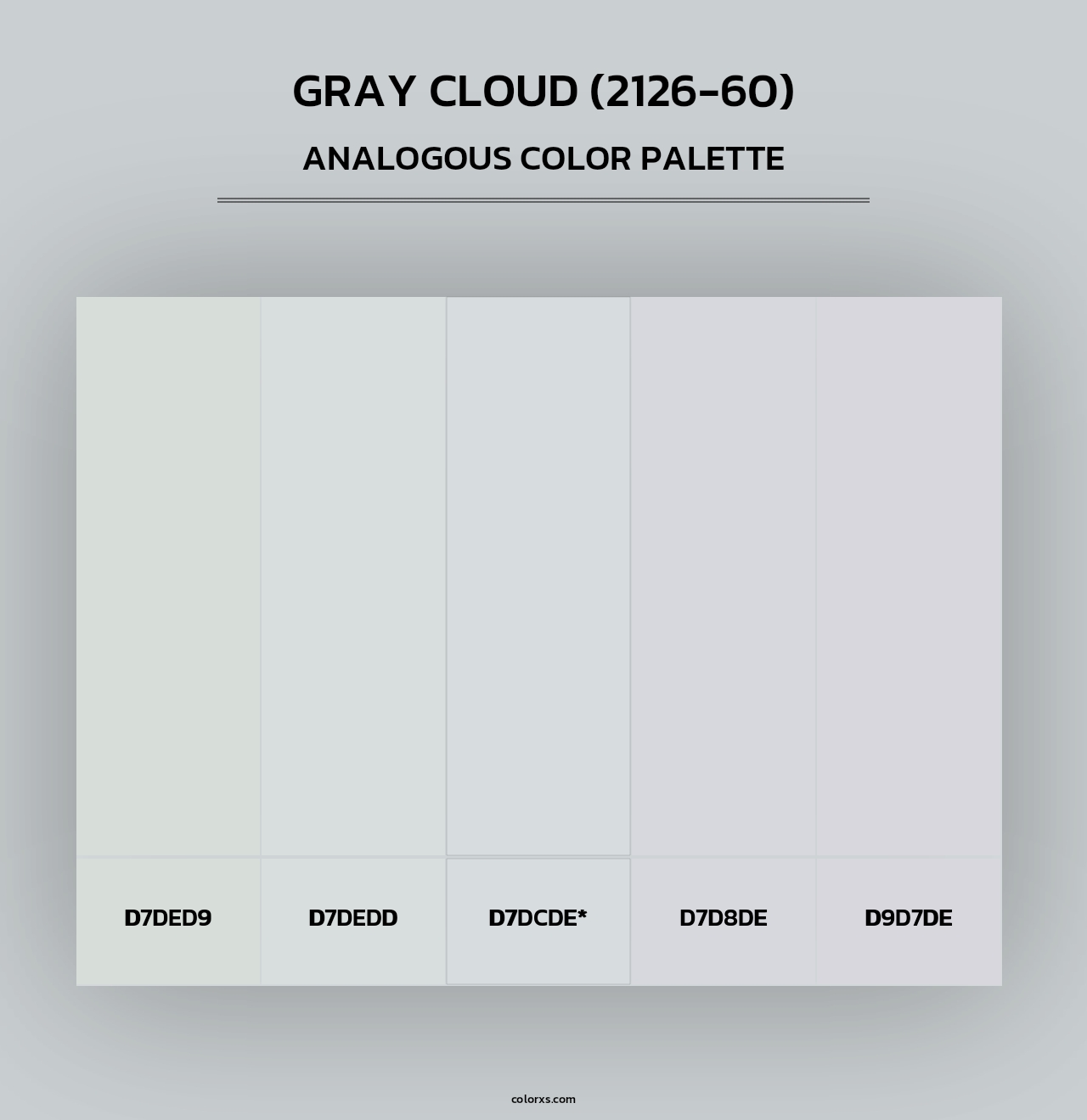 Gray Cloud (2126-60) - Analogous Color Palette