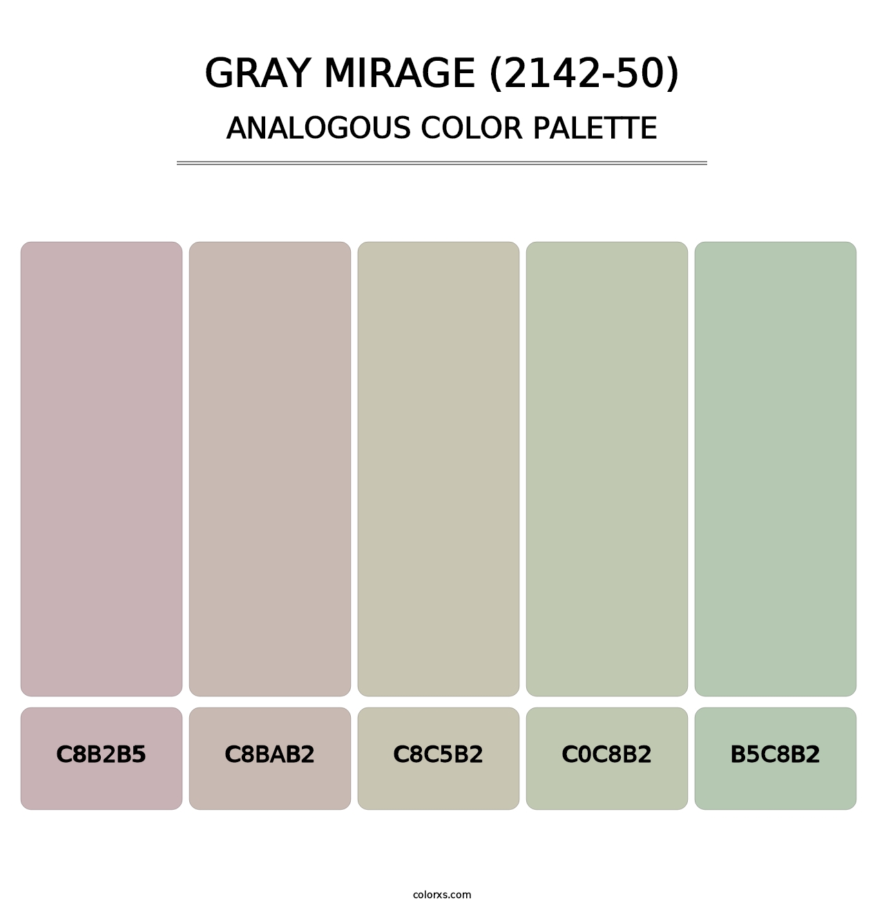 Gray Mirage (2142-50) - Analogous Color Palette