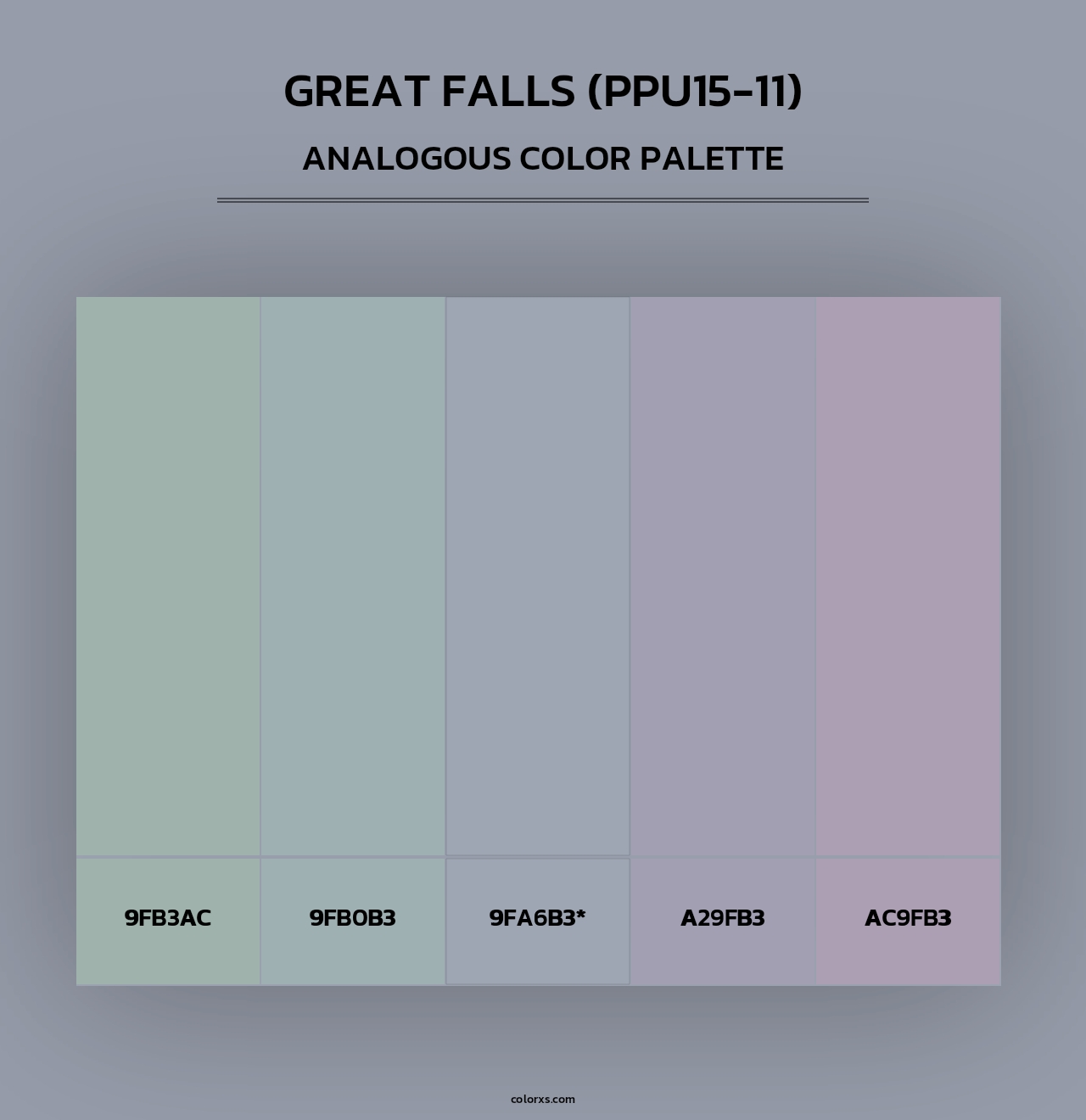 Great Falls (PPU15-11) - Analogous Color Palette