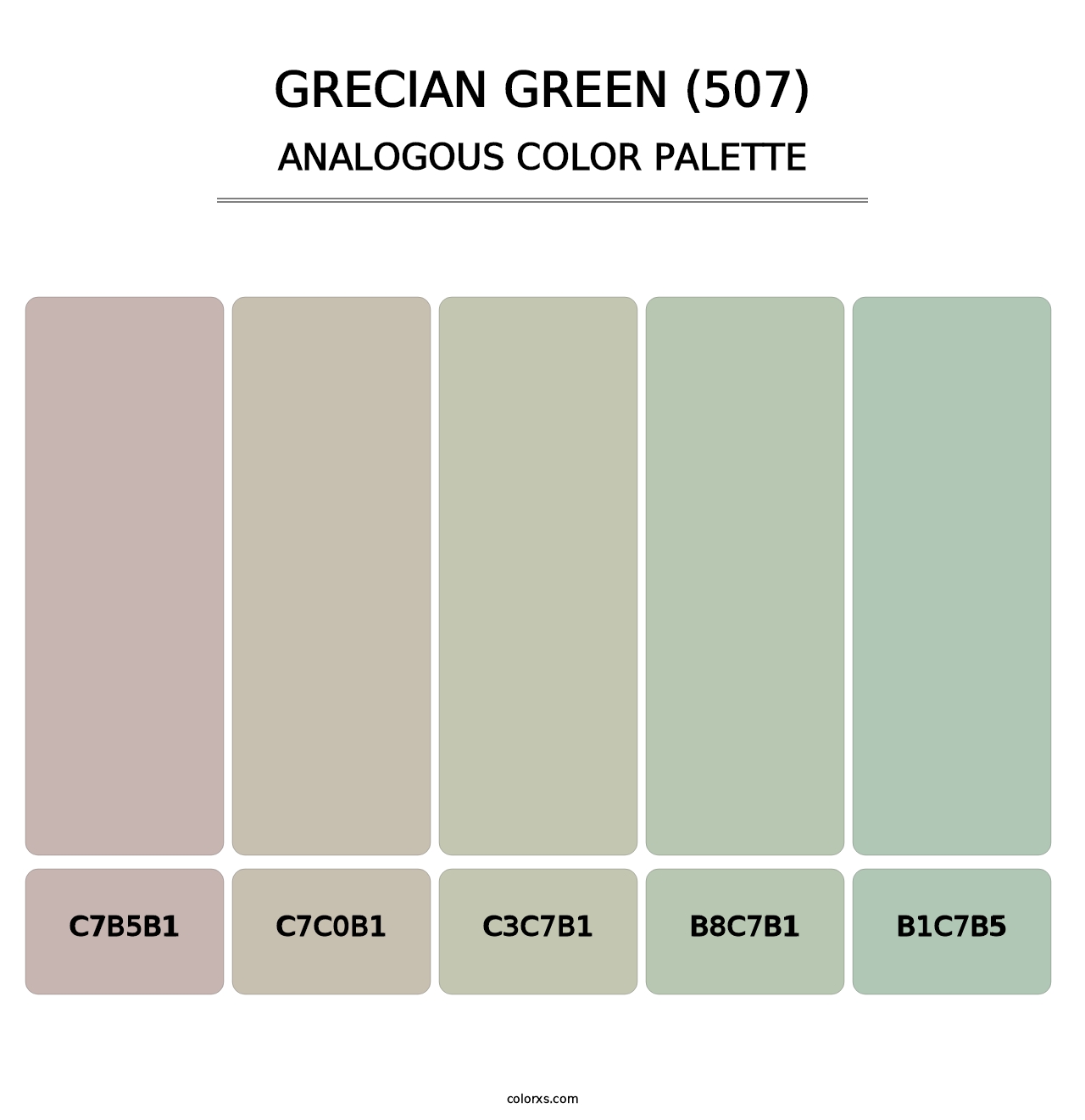 Grecian Green (507) - Analogous Color Palette
