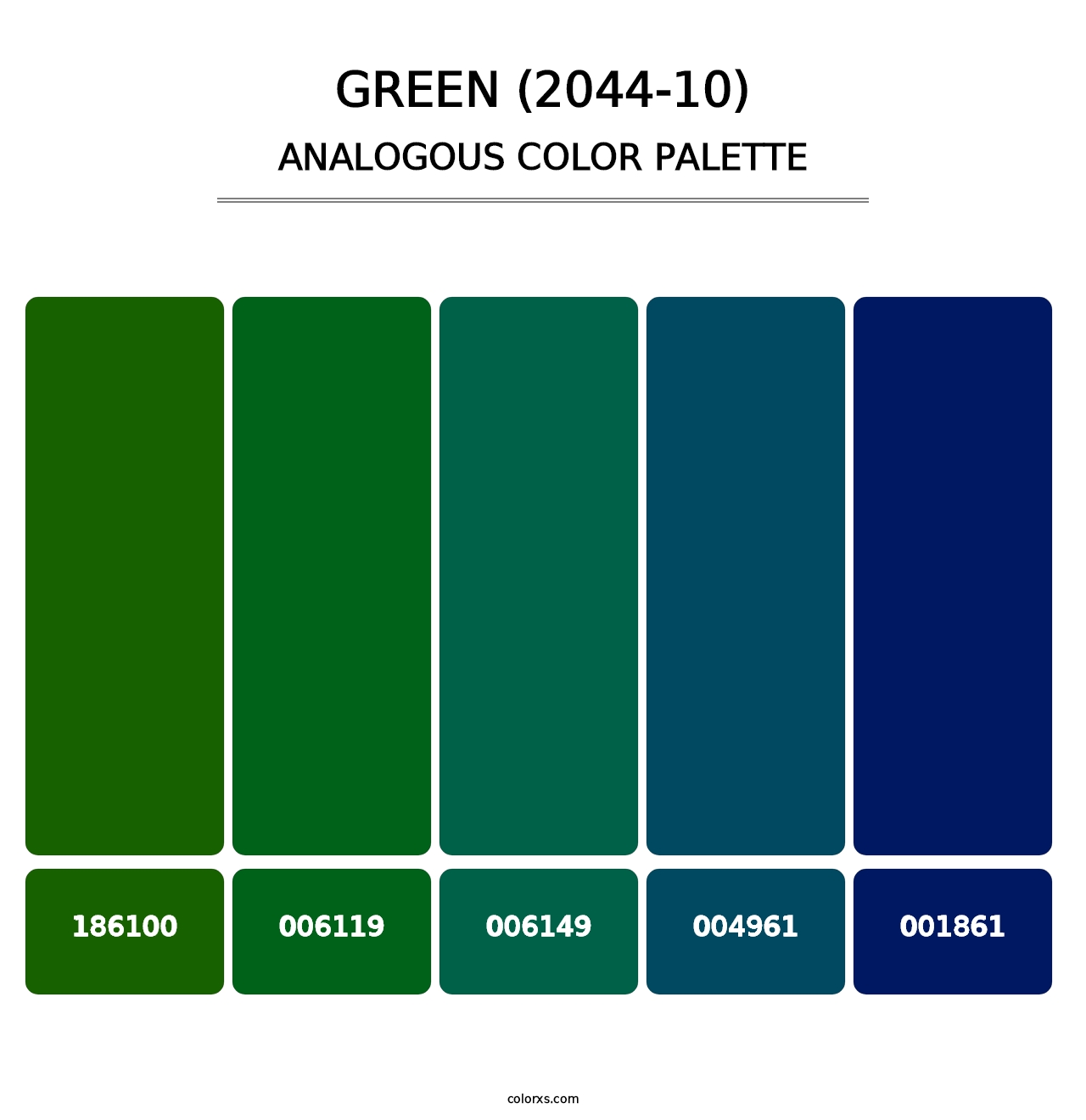 Green (2044-10) - Analogous Color Palette