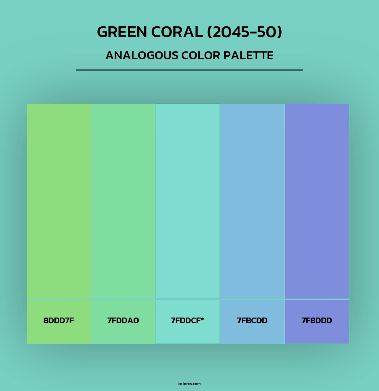 Green Coral (2045-50) - Analogous Color Palette
