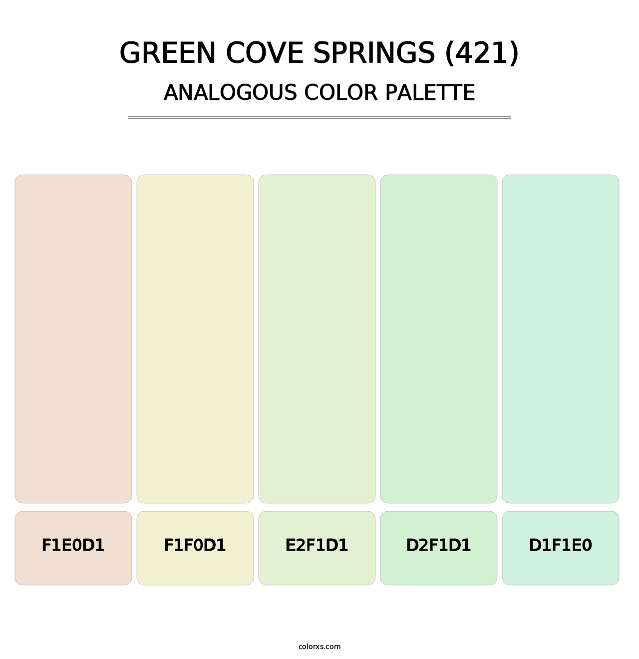 Green Cove Springs (421) - Analogous Color Palette