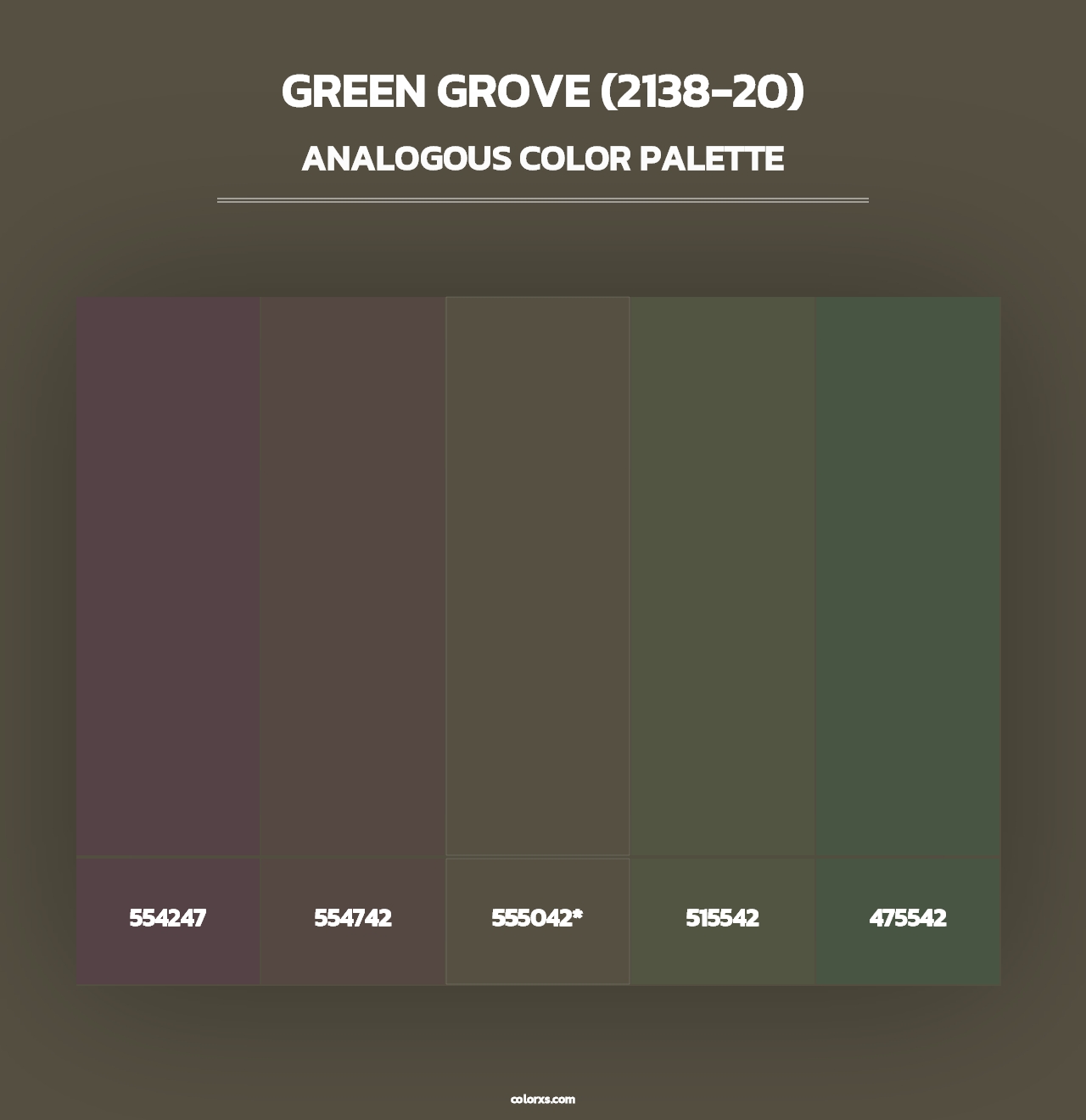 Green Grove (2138-20) - Analogous Color Palette