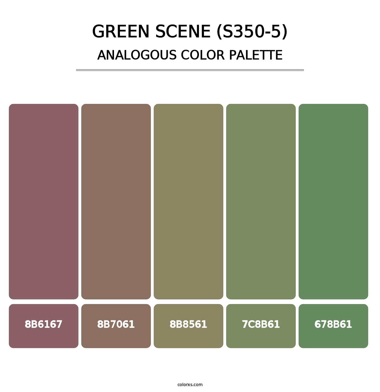 Green Scene (S350-5) - Analogous Color Palette