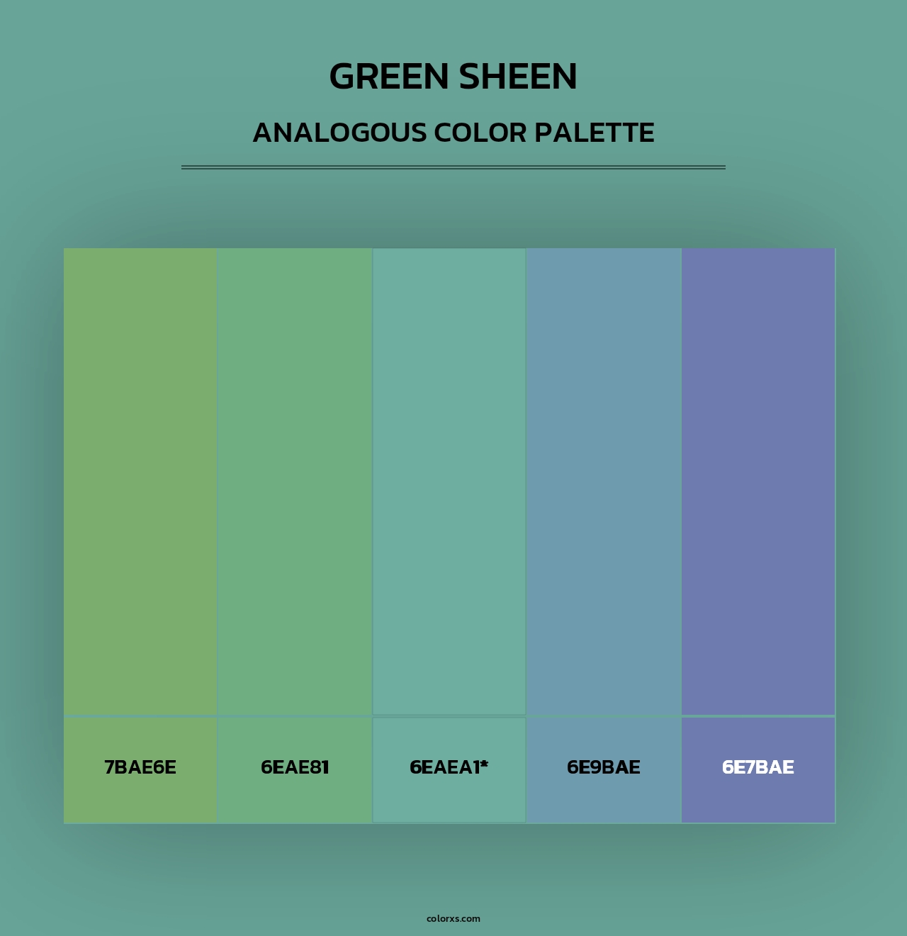 Green Sheen - Analogous Color Palette